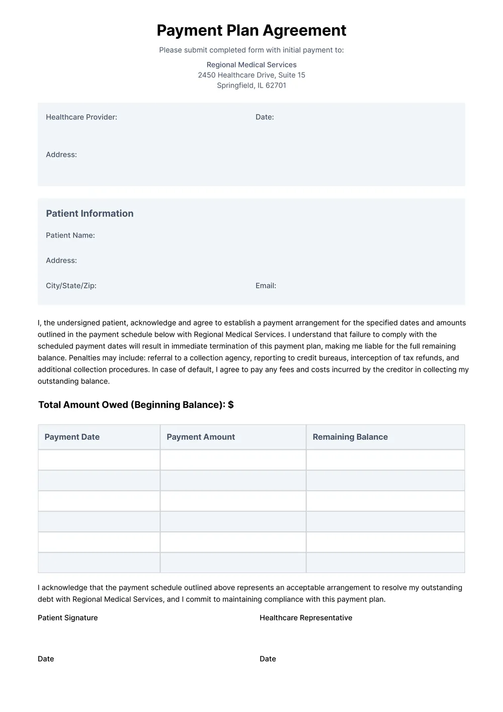 payment-plan-agreement form