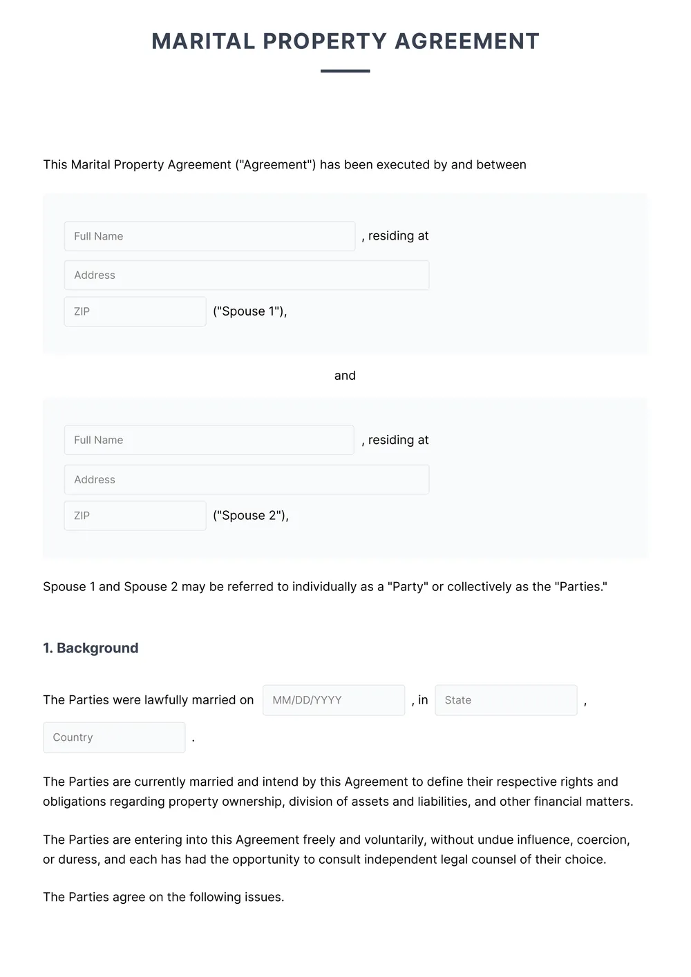 postnuptial-agreement form