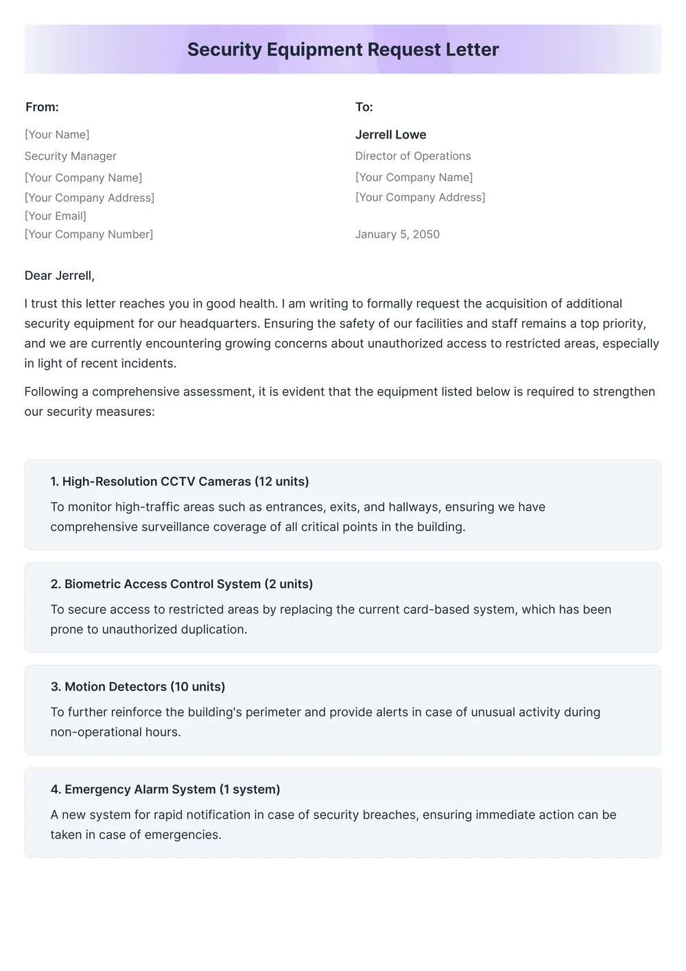 request-for-bid form