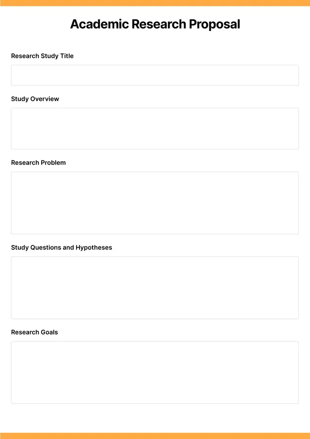 Research Proposal Template