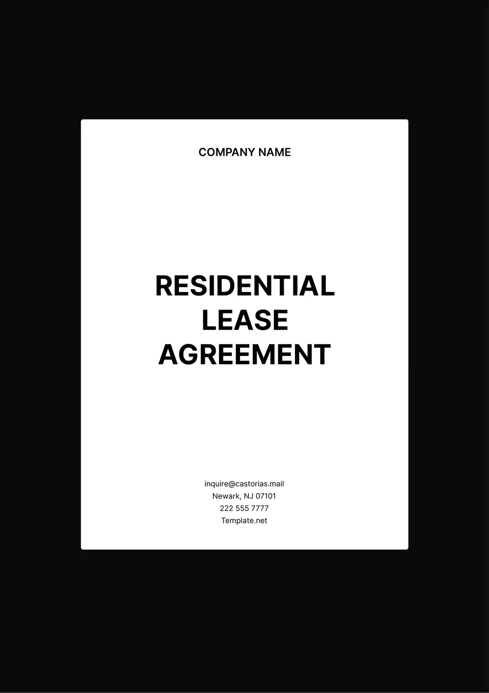 residential-lease-agreement form