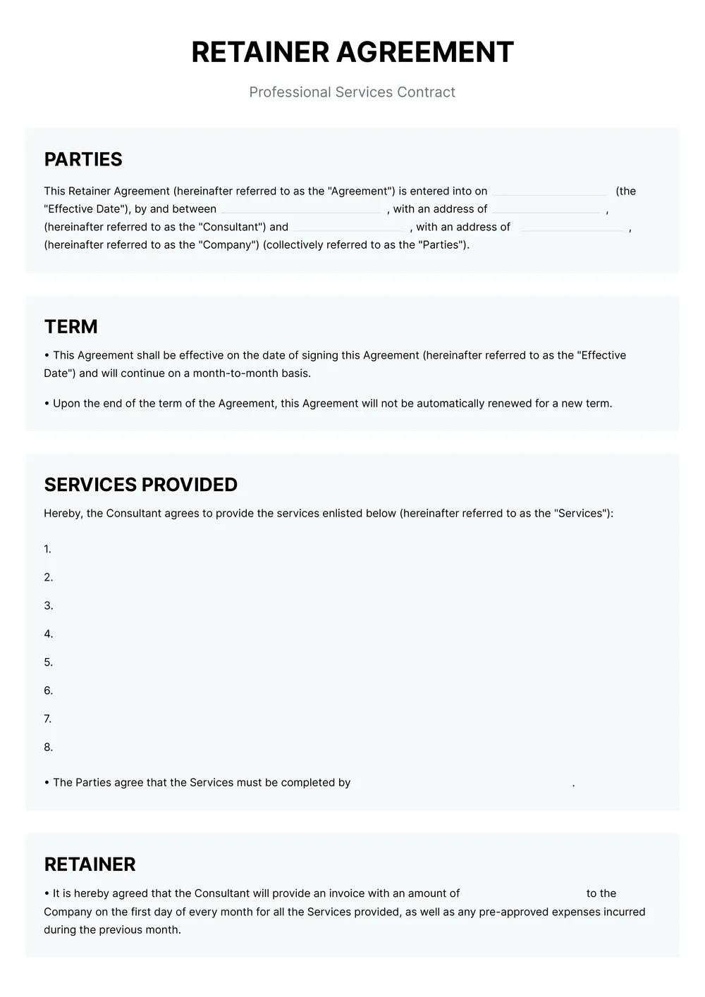 retainer-agreement form