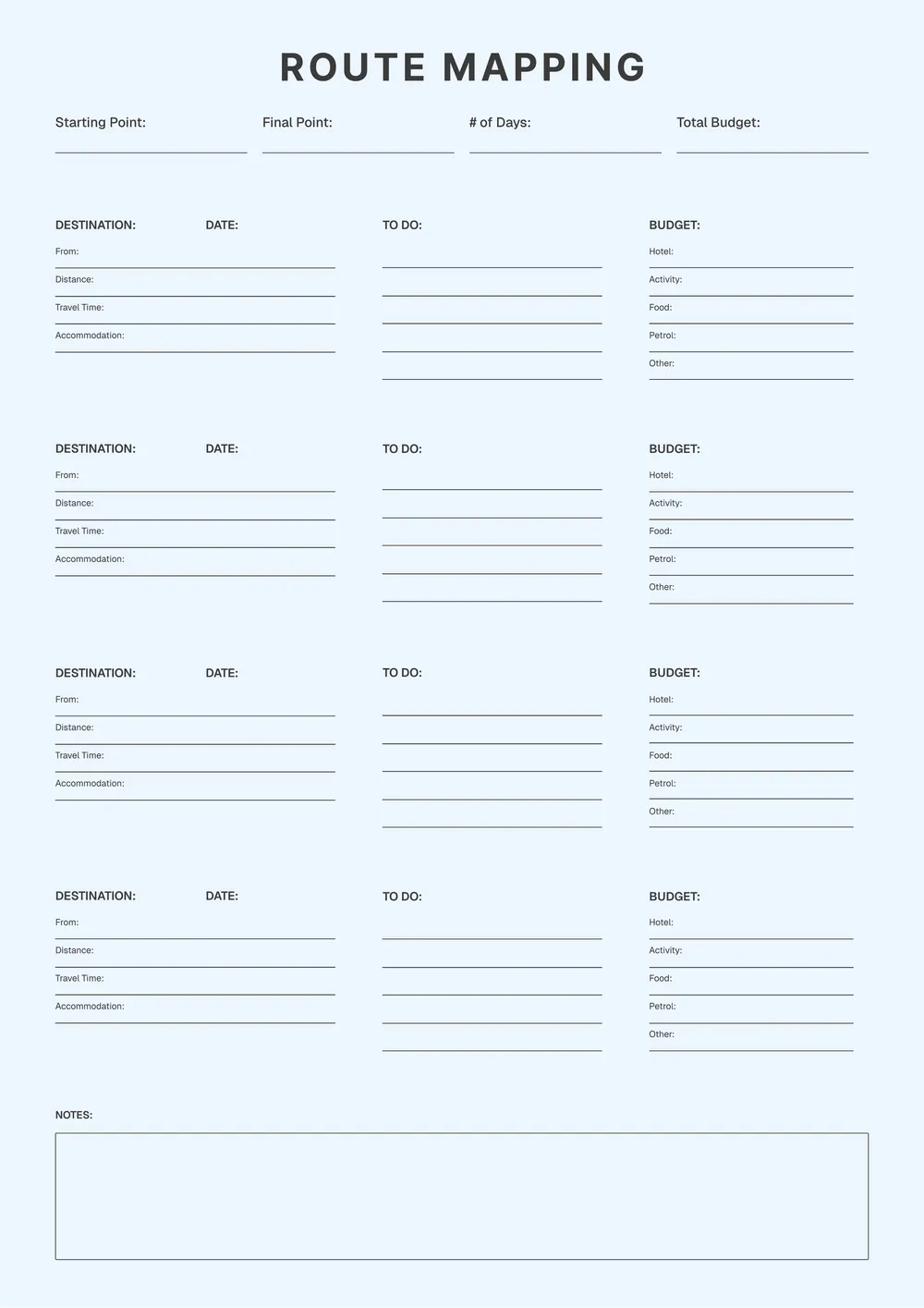 road-trip-itinerary form