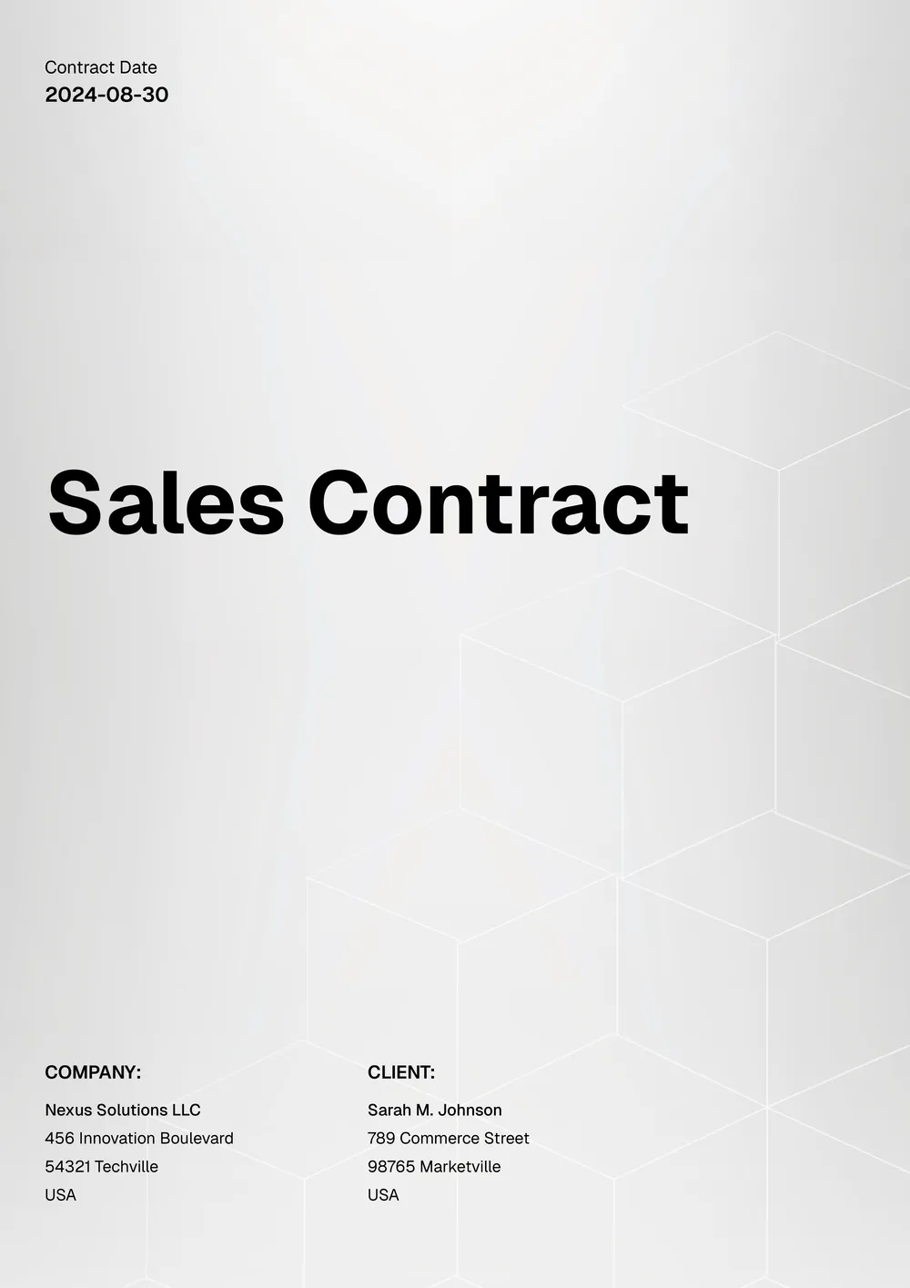 sales-contract form