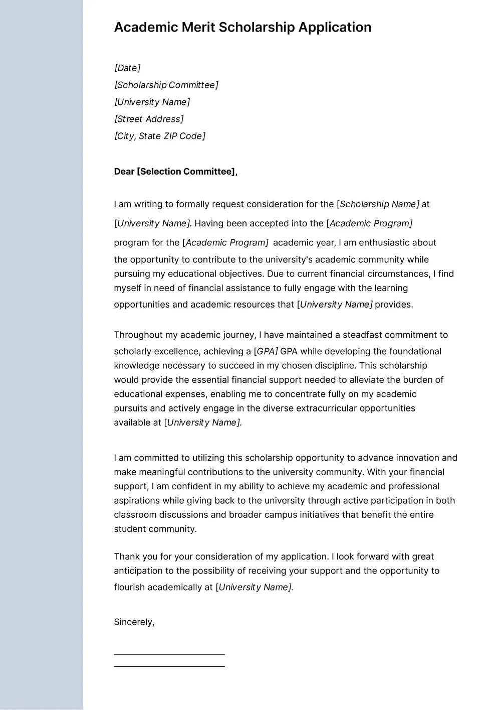 scholarship-application form