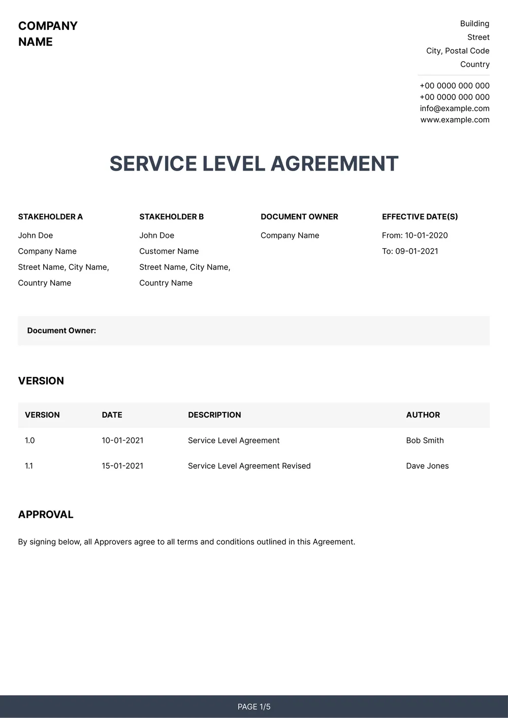service-level-agreement form
