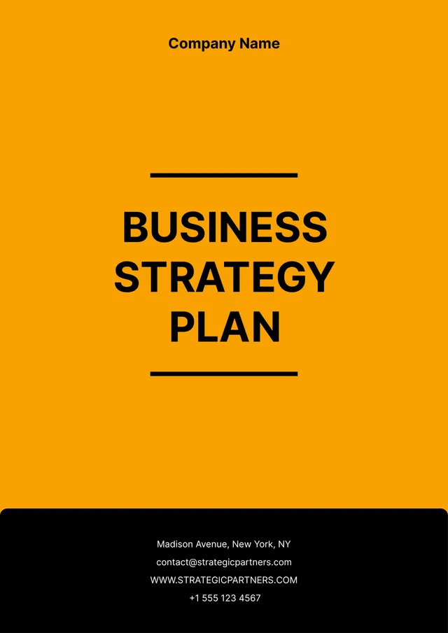 Simple Business Plan Template