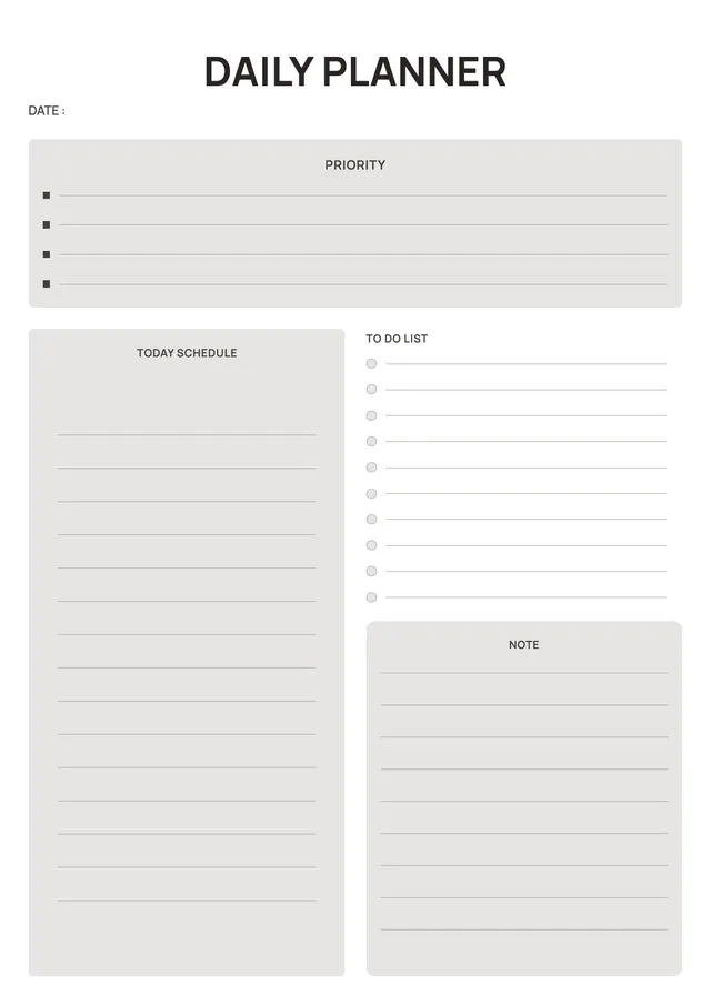 Simple Daily Planner
