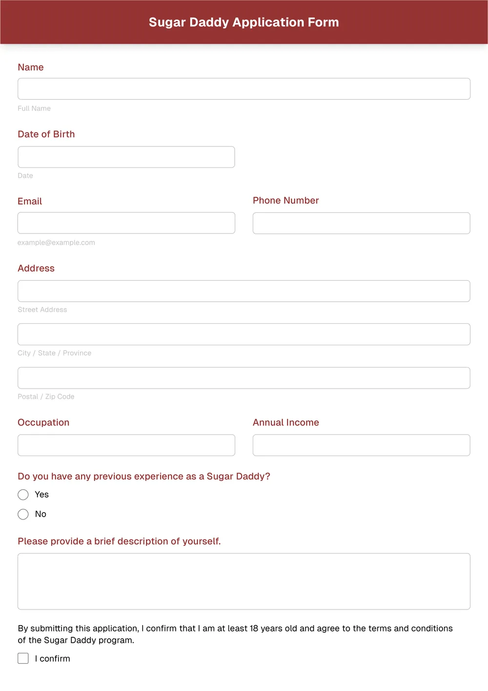 sugar-daddy-application-form form