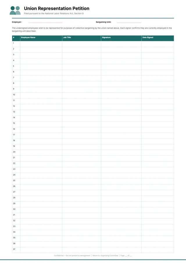 Union Representation Petition