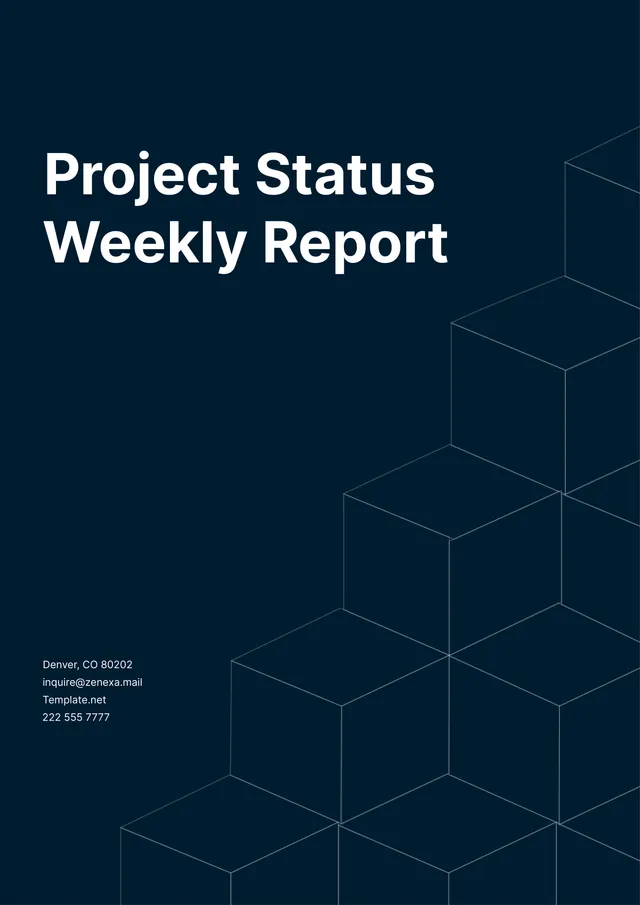Weekly Project Status Report Template