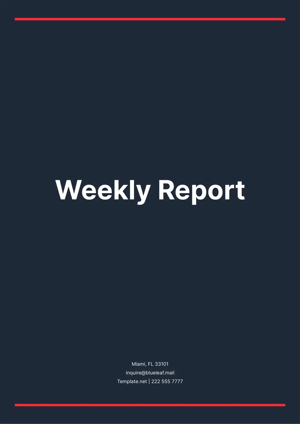 weekly-report form