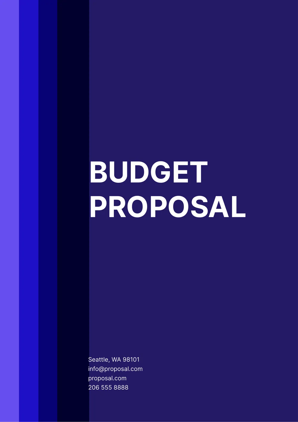 budget proposal template