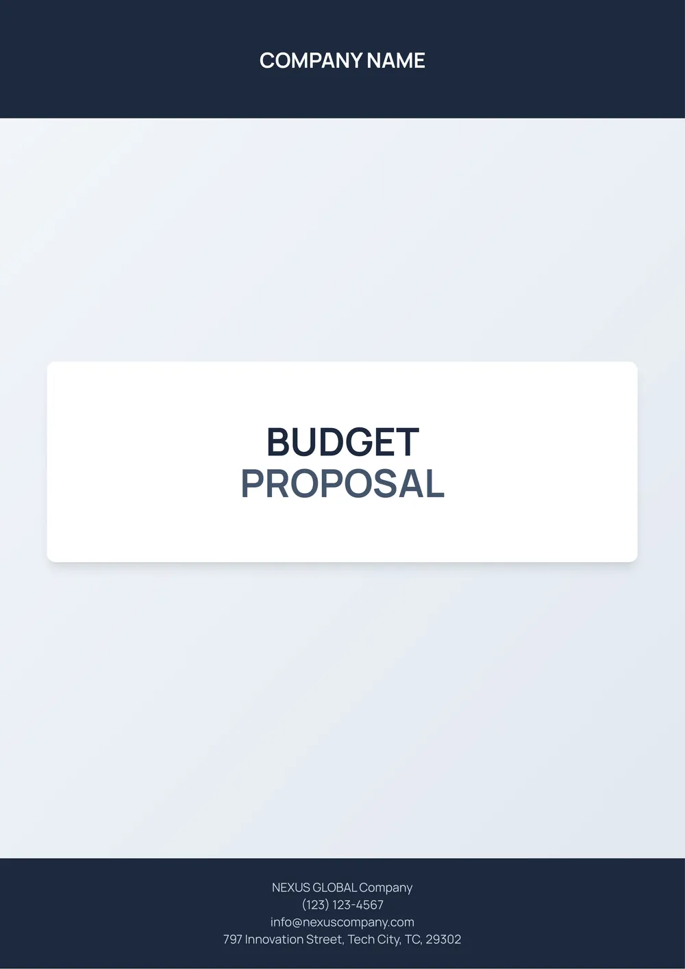 budget request template
