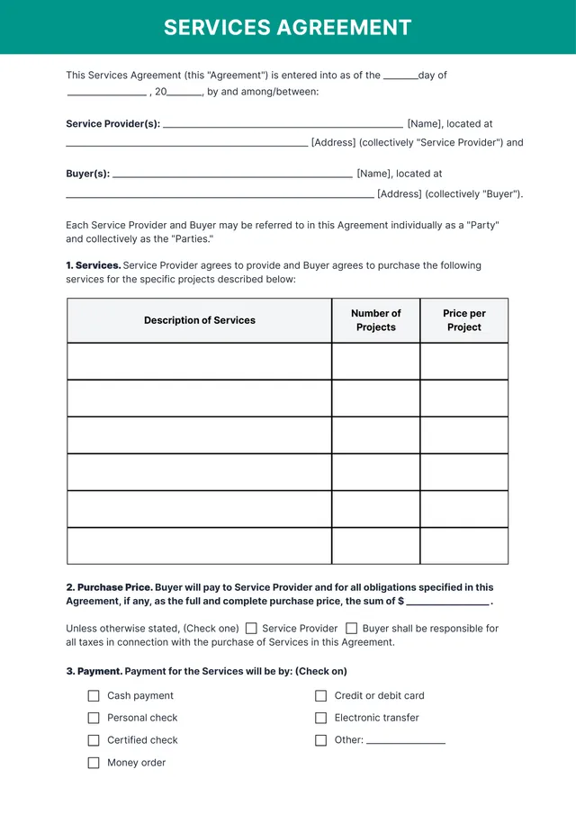 business contract template