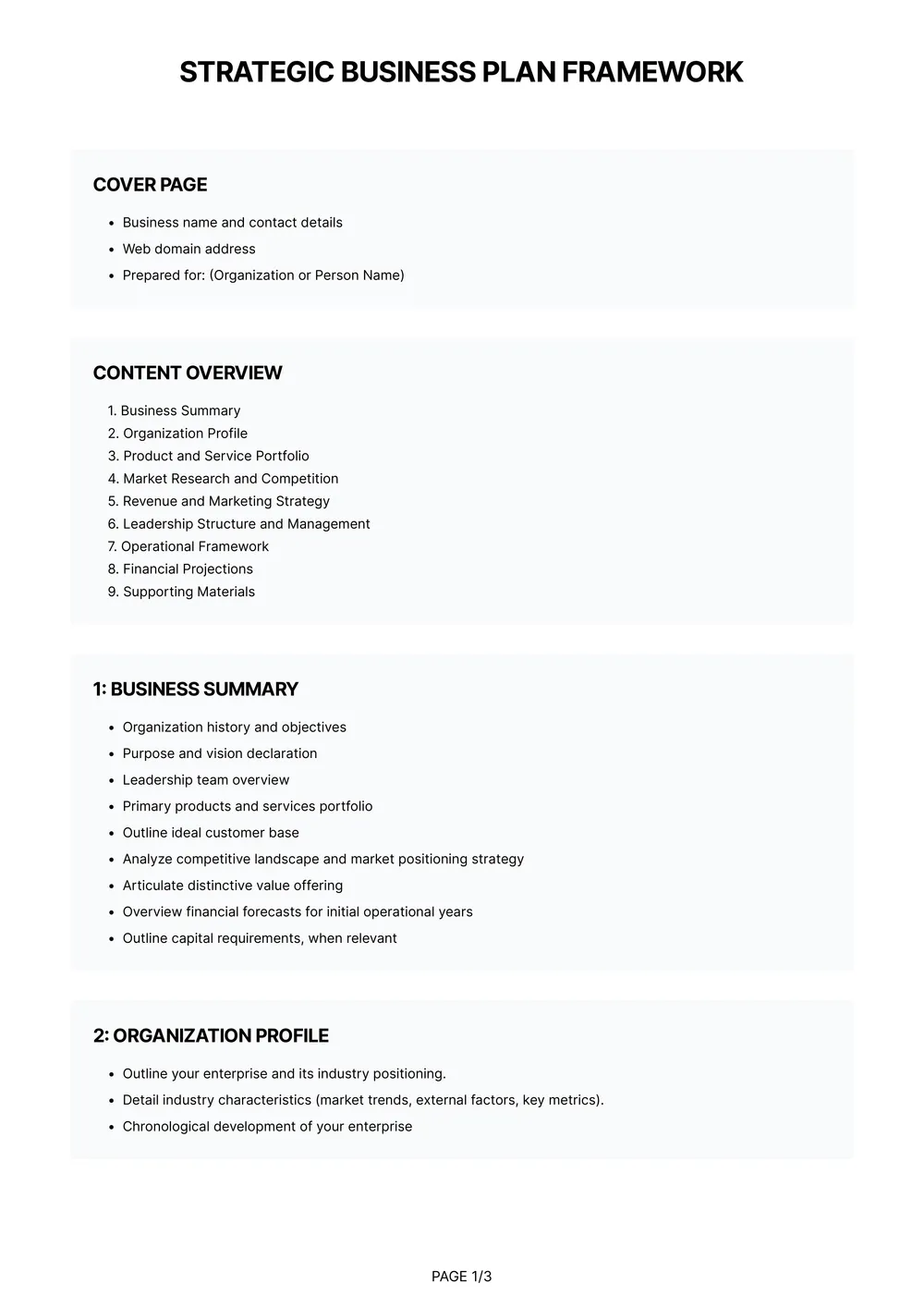 business plan outline template