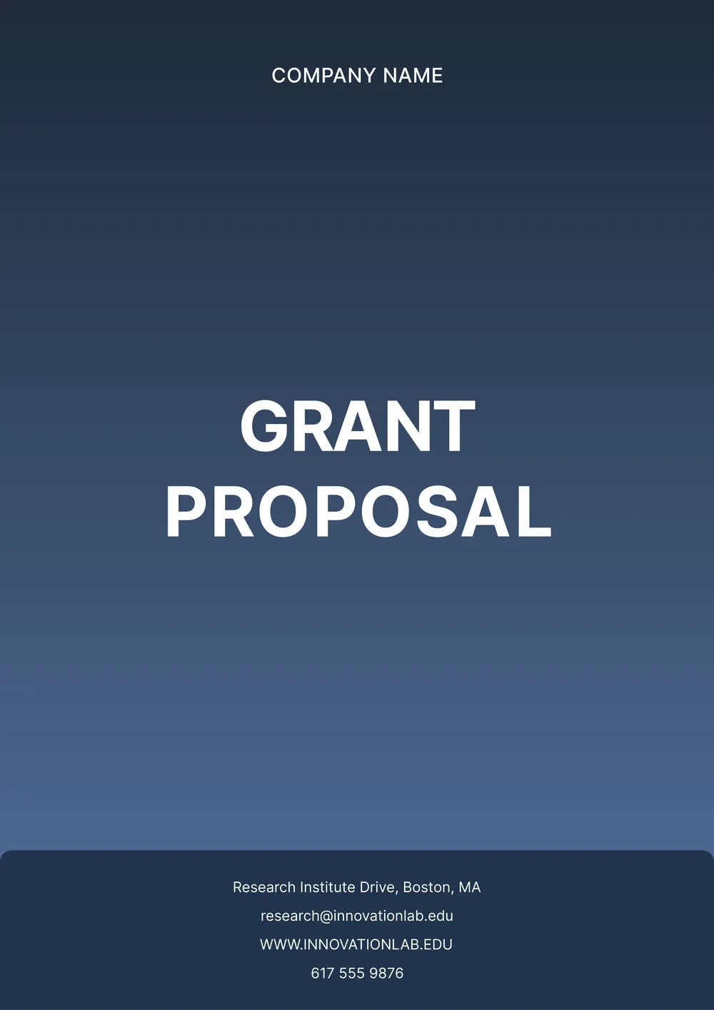 grant proposal template