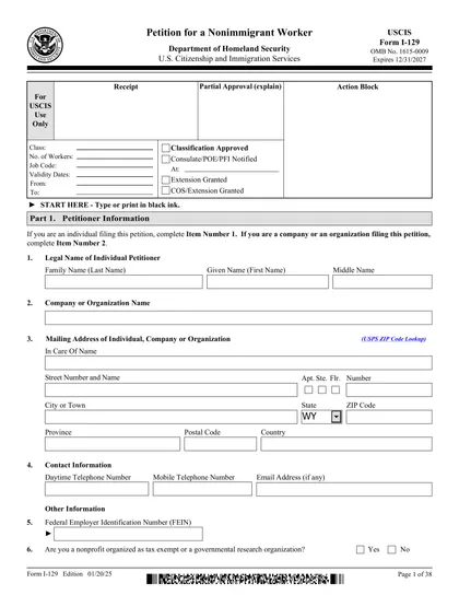 Form I-539, Application to Extend_Change Nonimmigrant Status