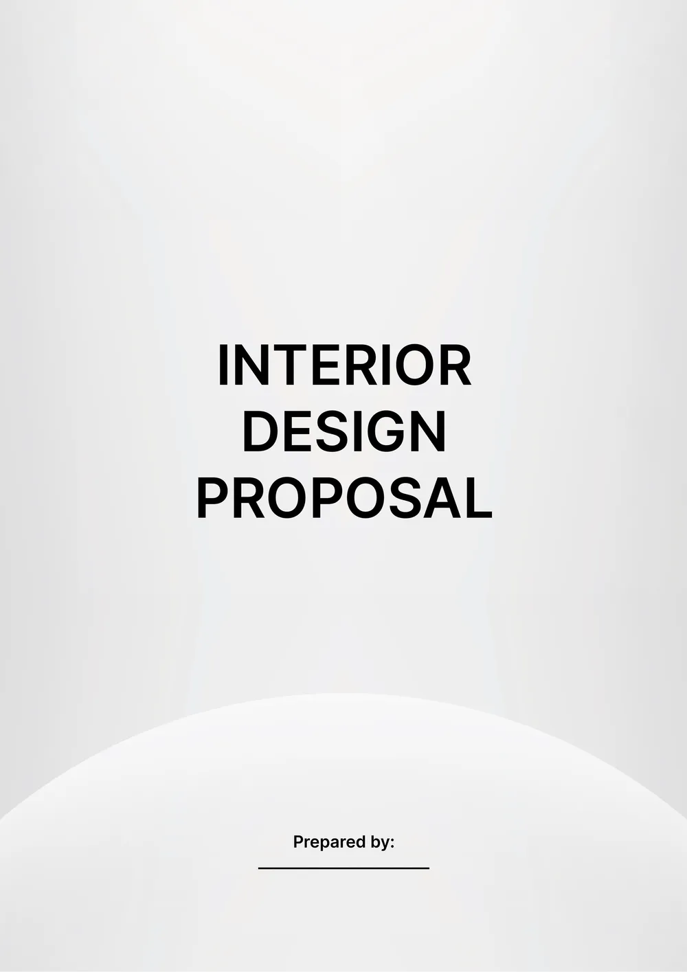 interior design proposal template