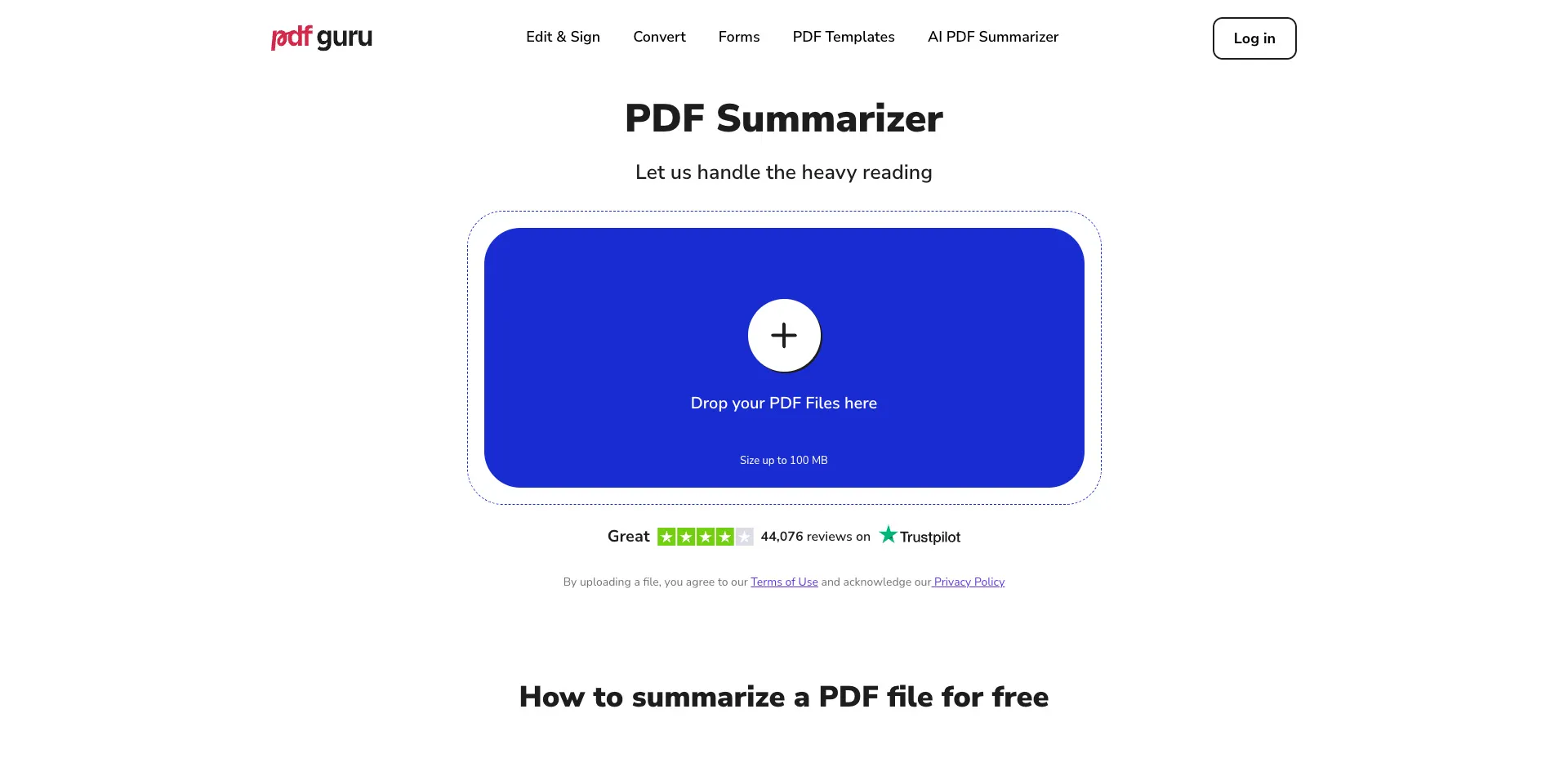 PDF Guru pdf summarizer