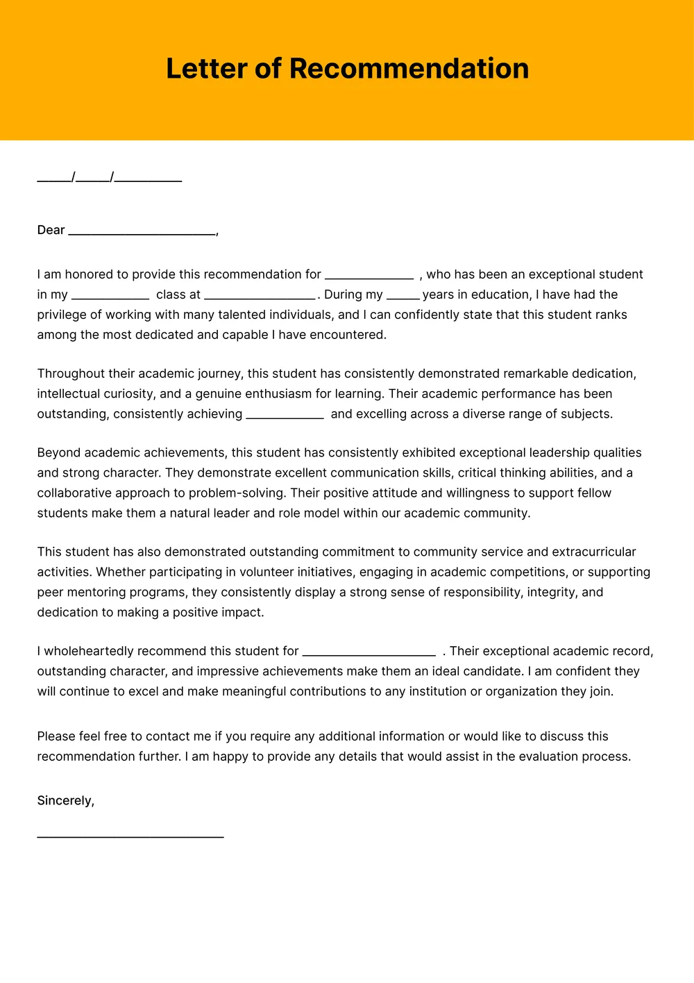 reference letter template