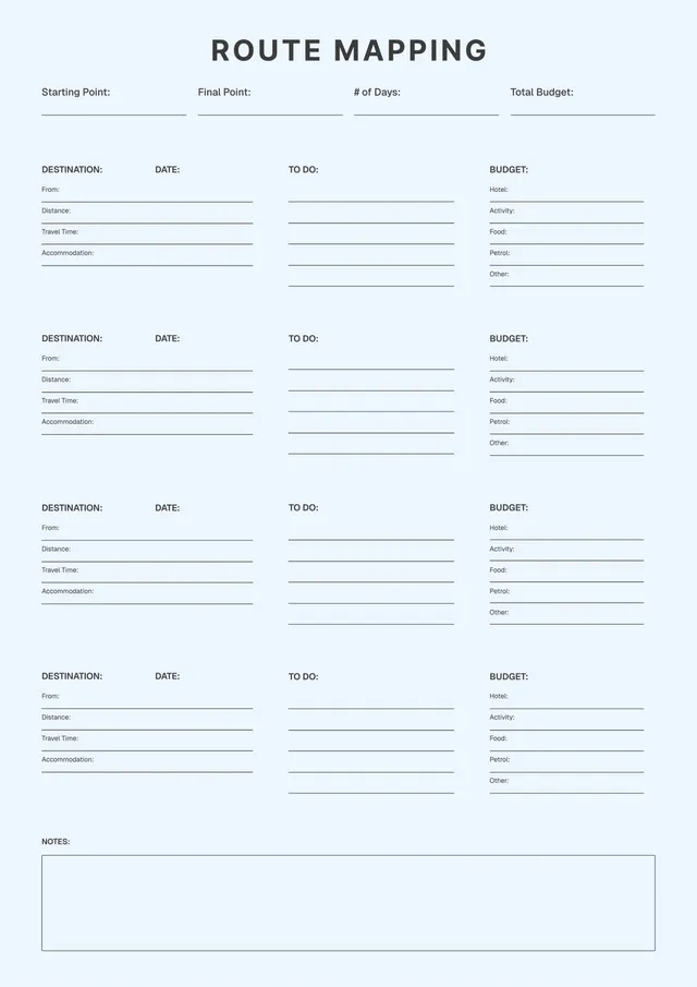 road-trip-itinerary form