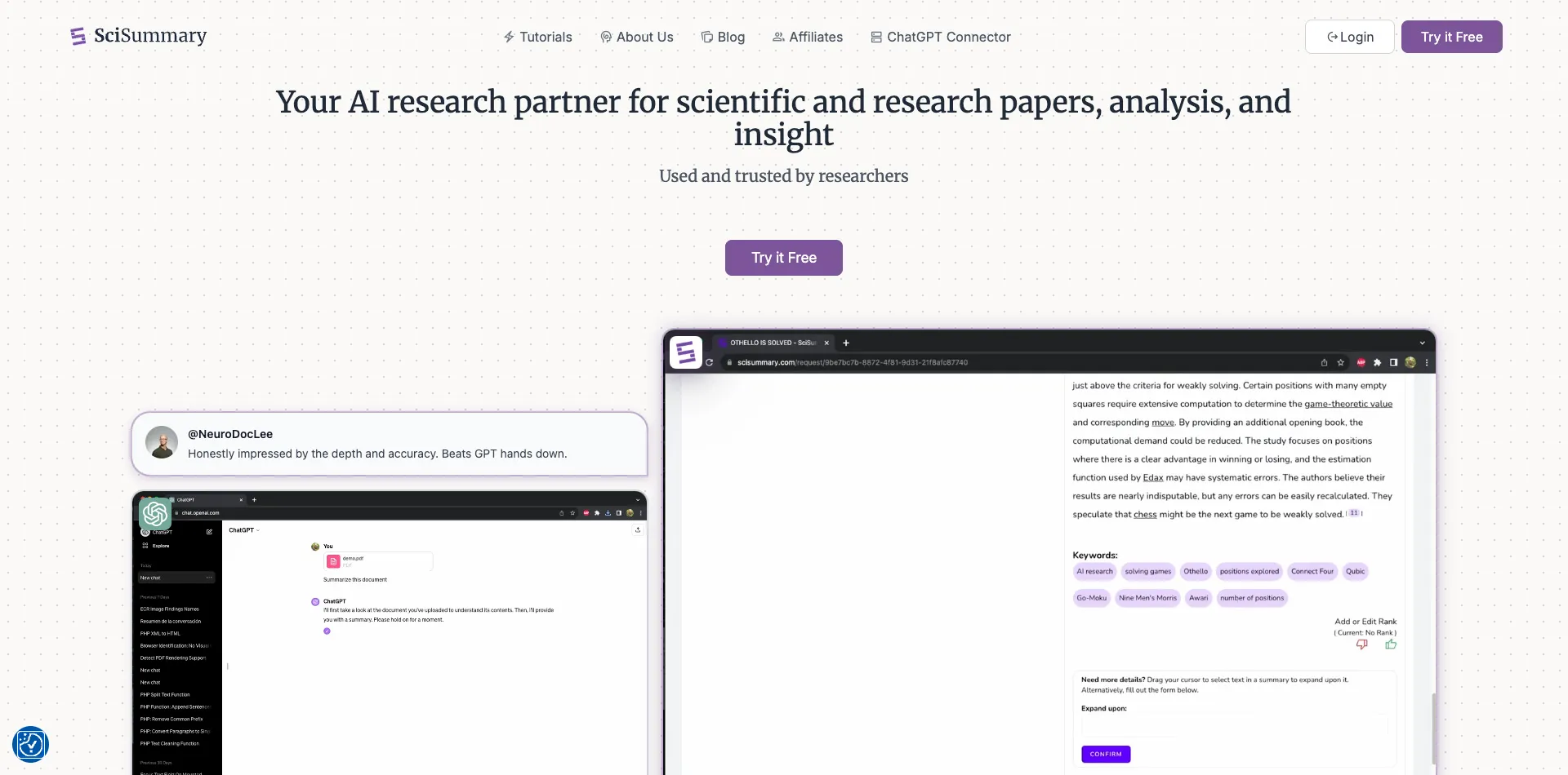 SciSummary pdf summarizer