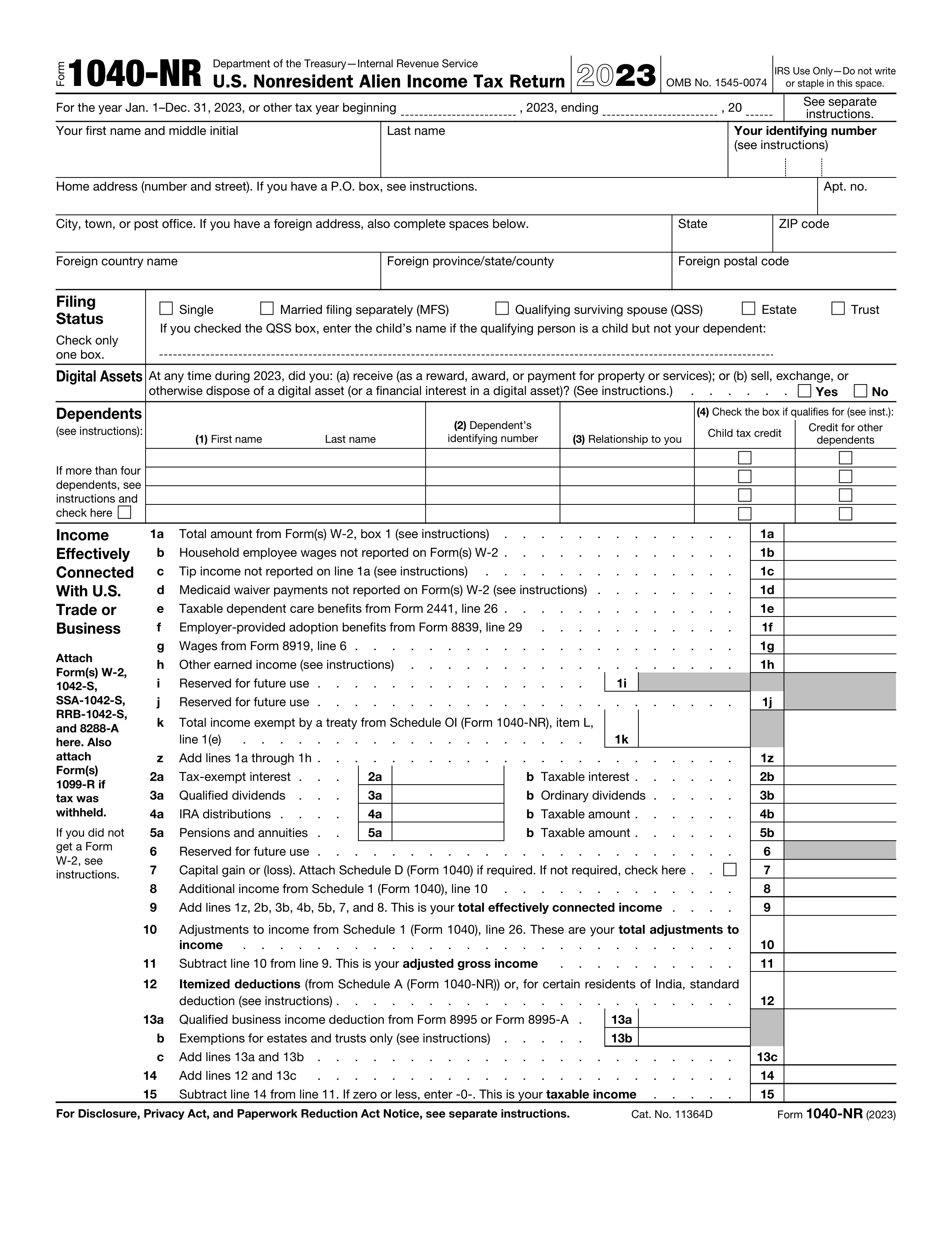 1040-nr form