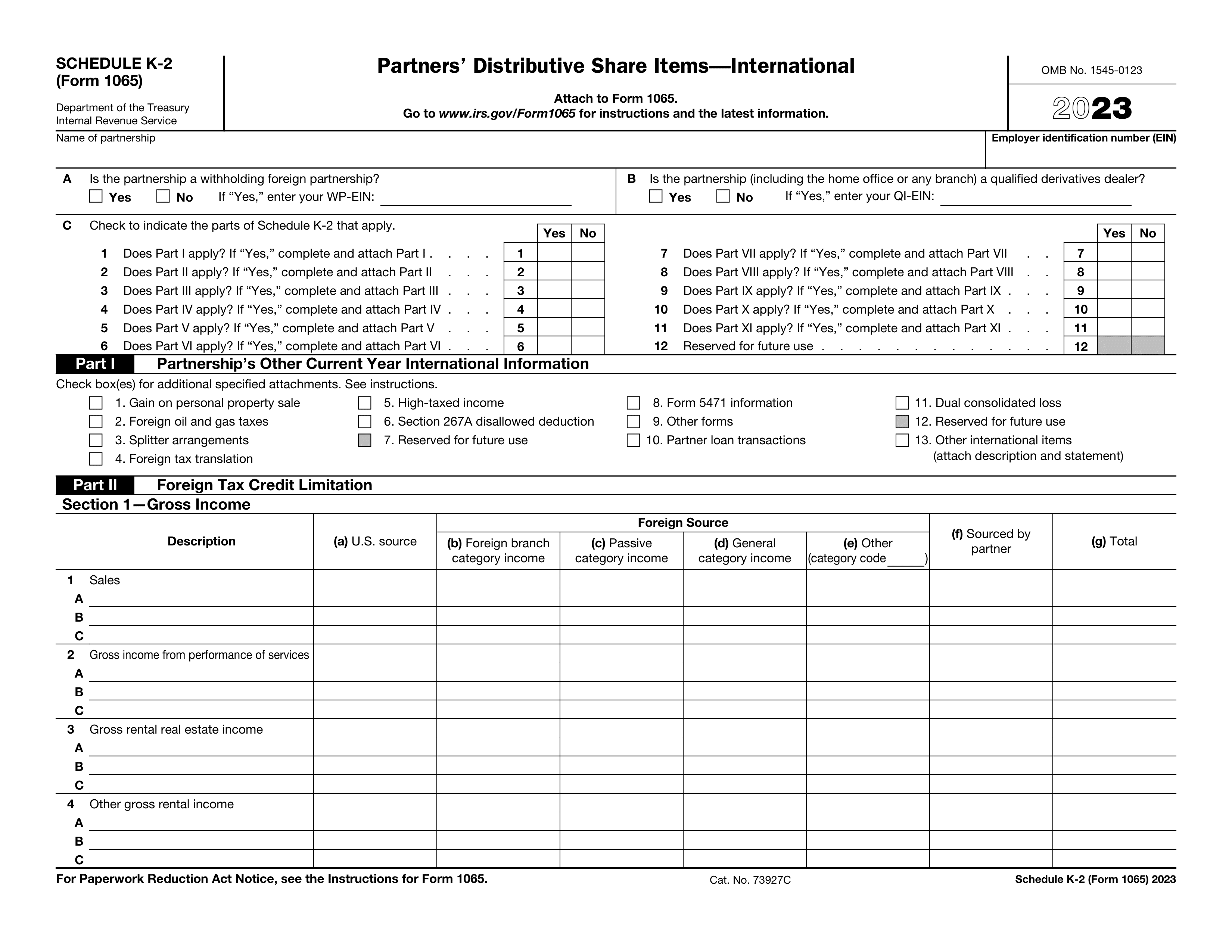 1065-schedule-k-2 form