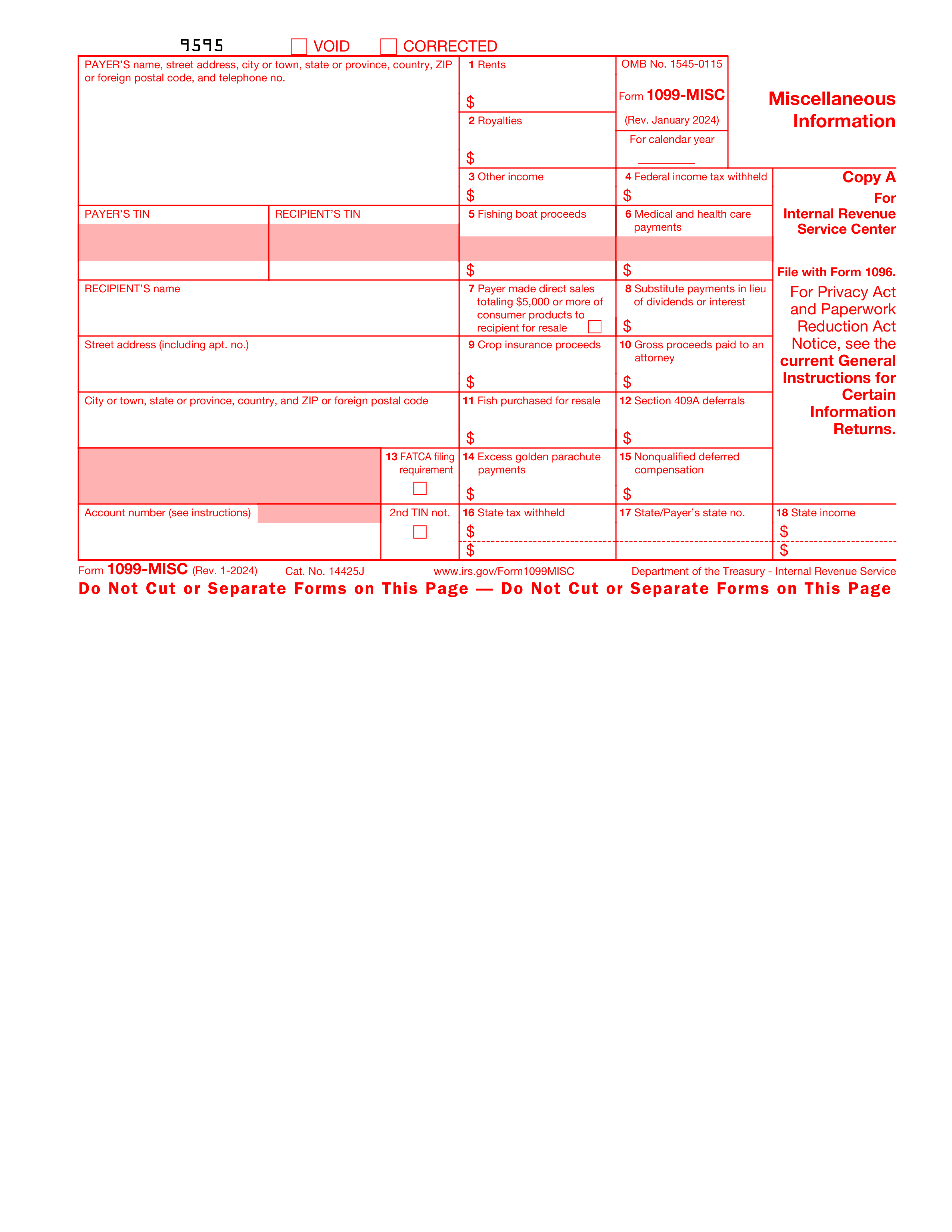 1099-misc form