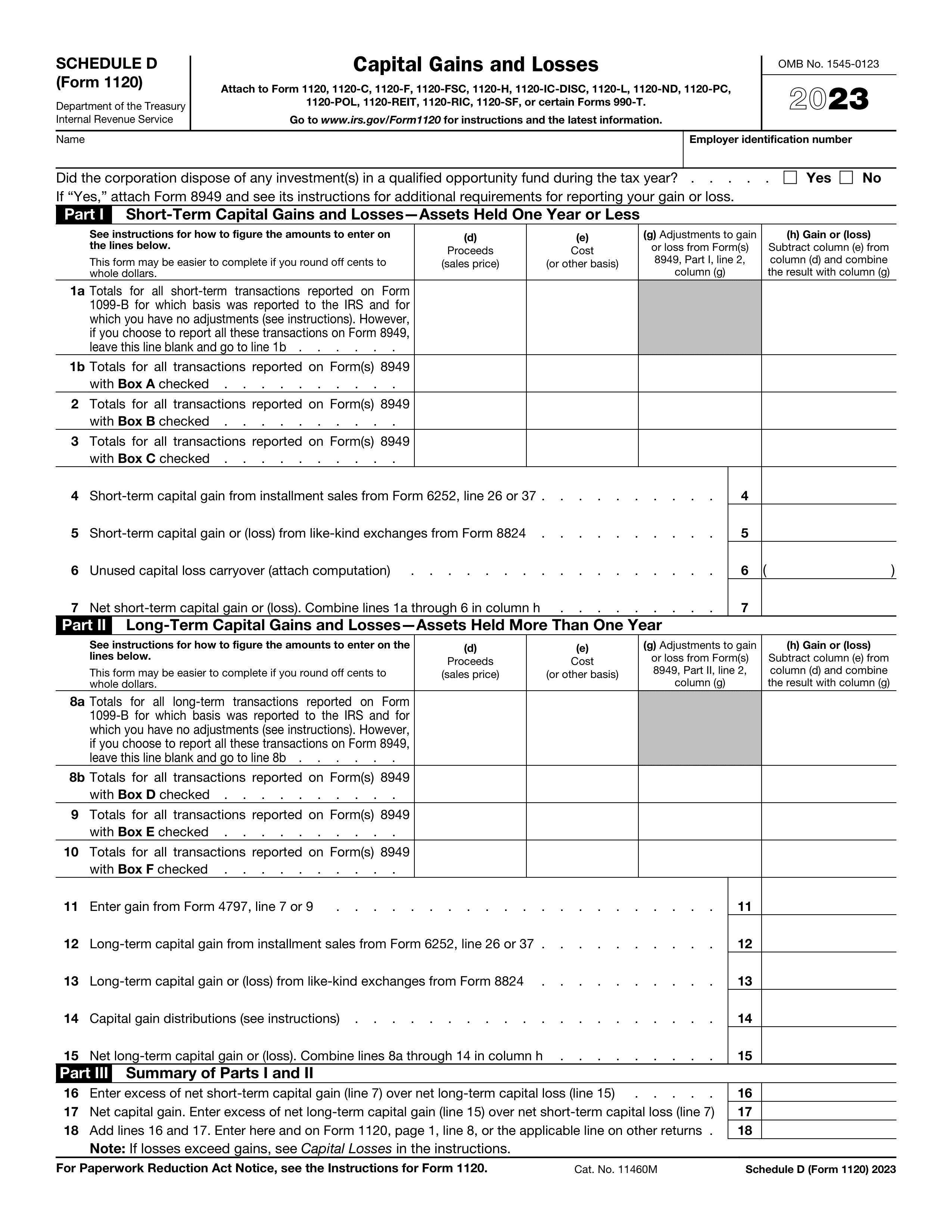 1120-schedule-d form