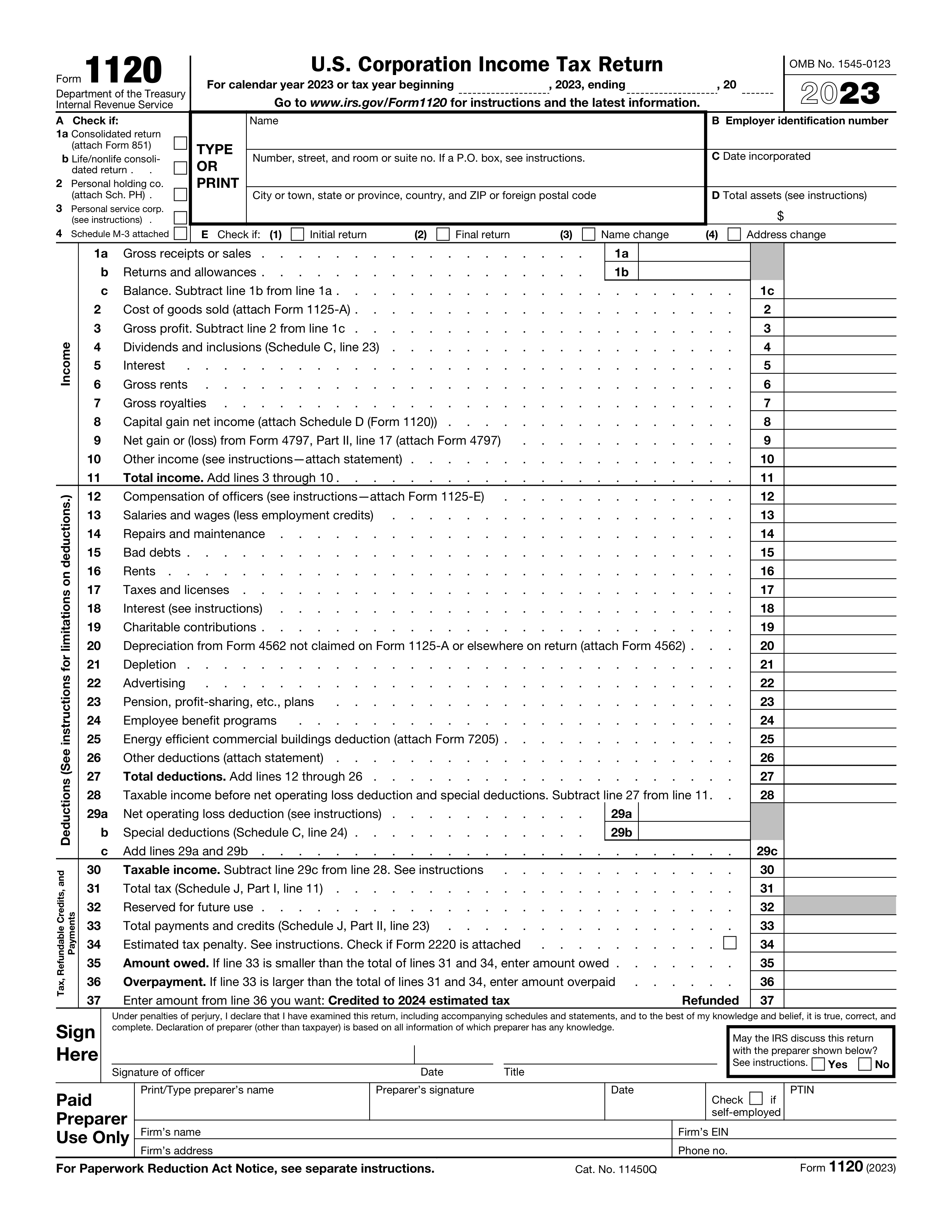 1120 form