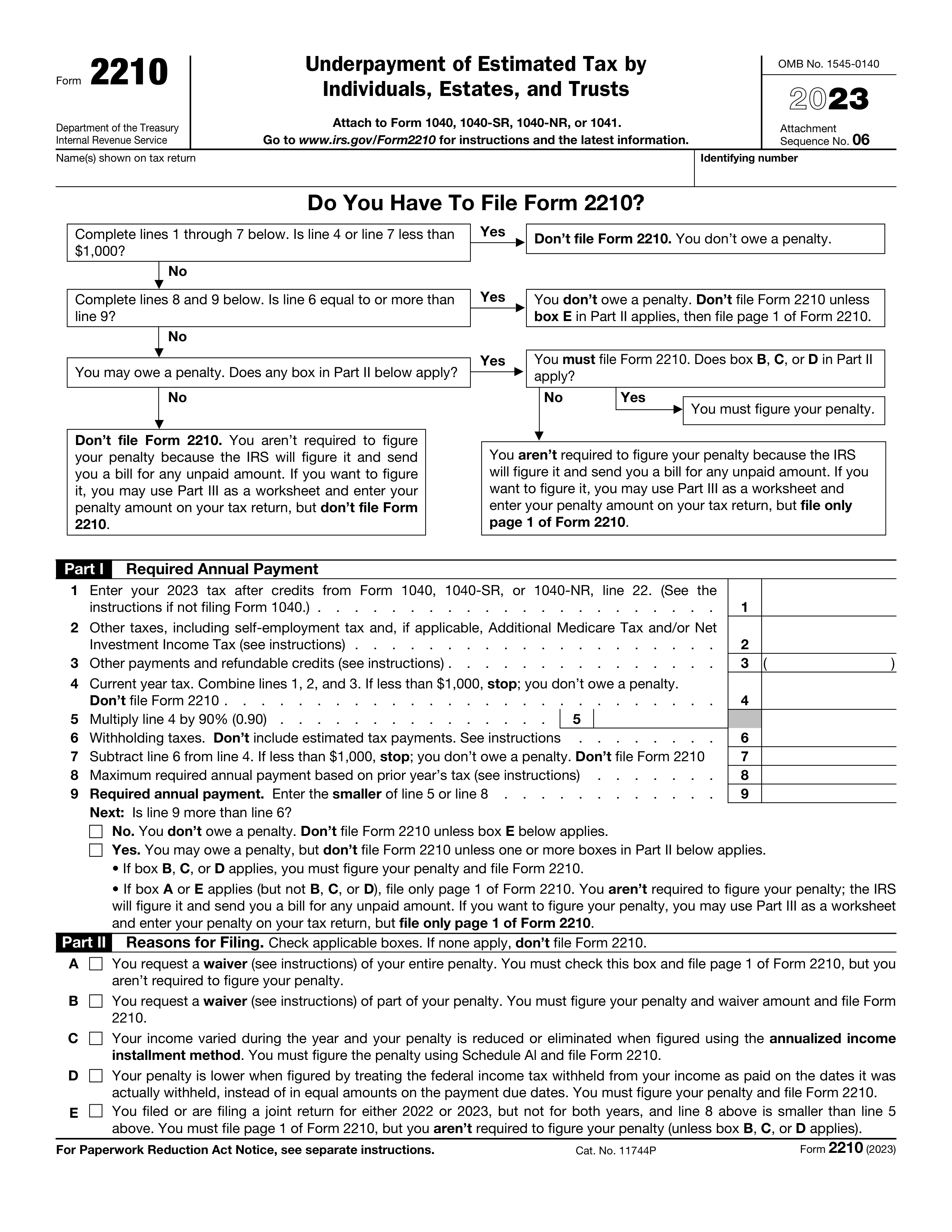 2210 form