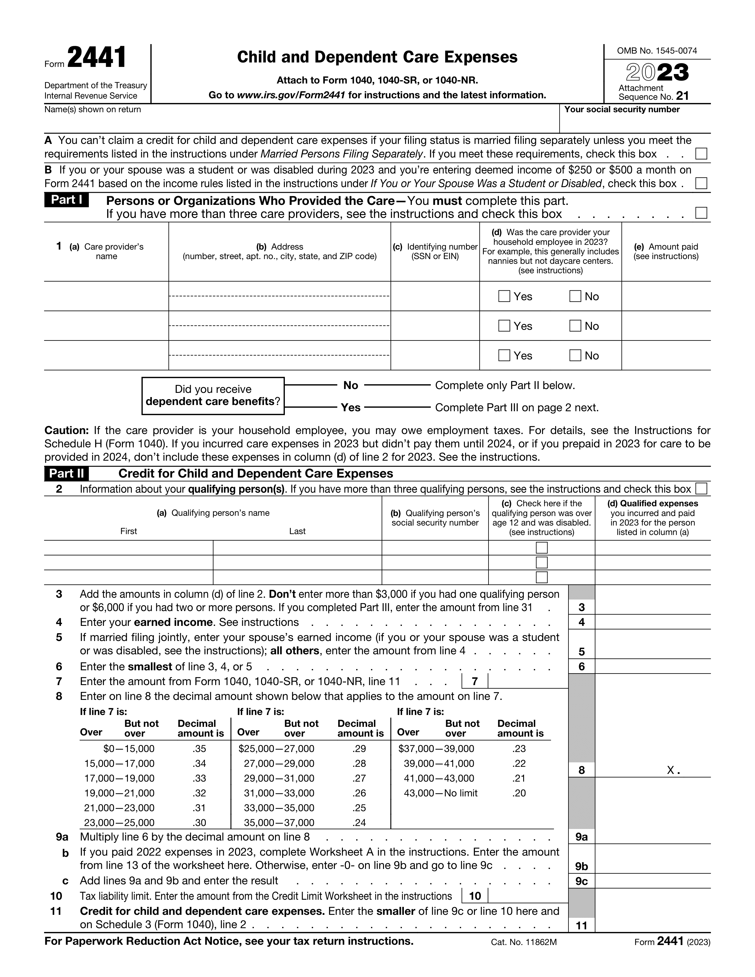 2441 form