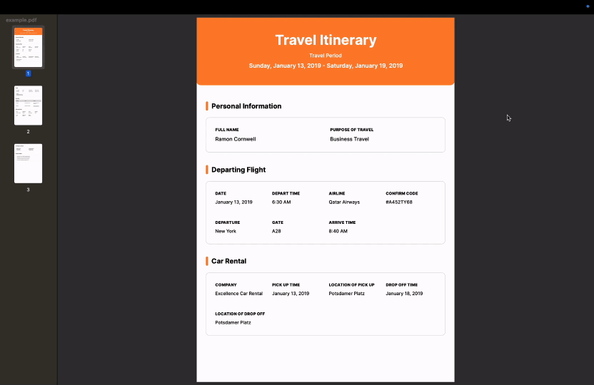 how to flip the entire PDF