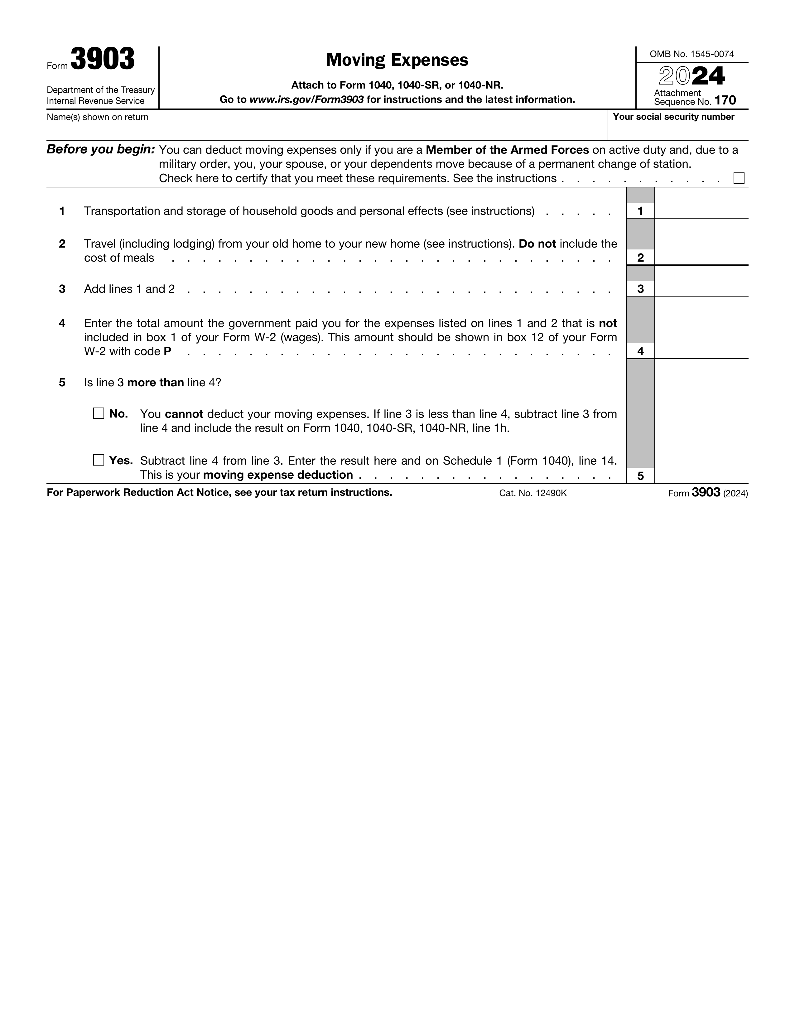 3903 form