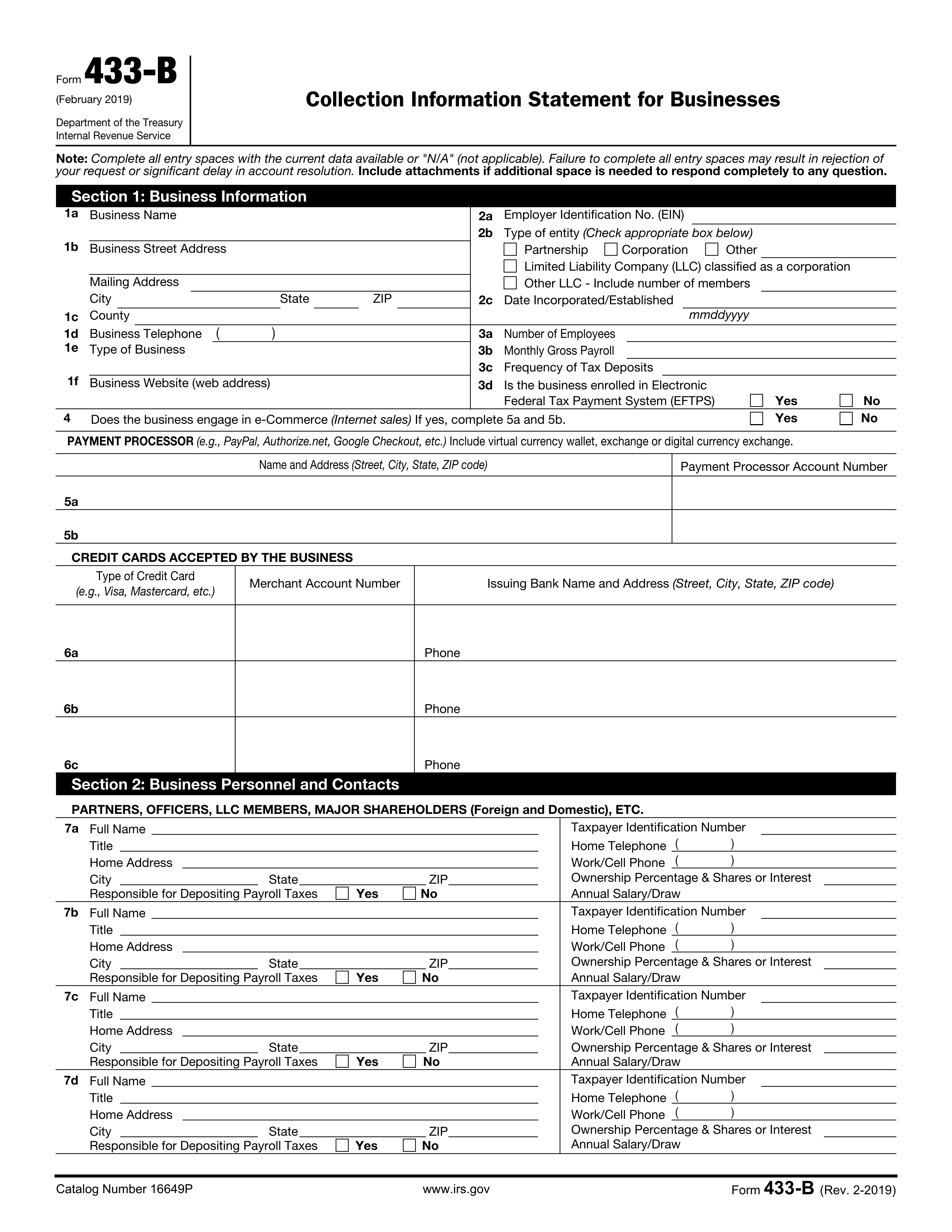 433-b form