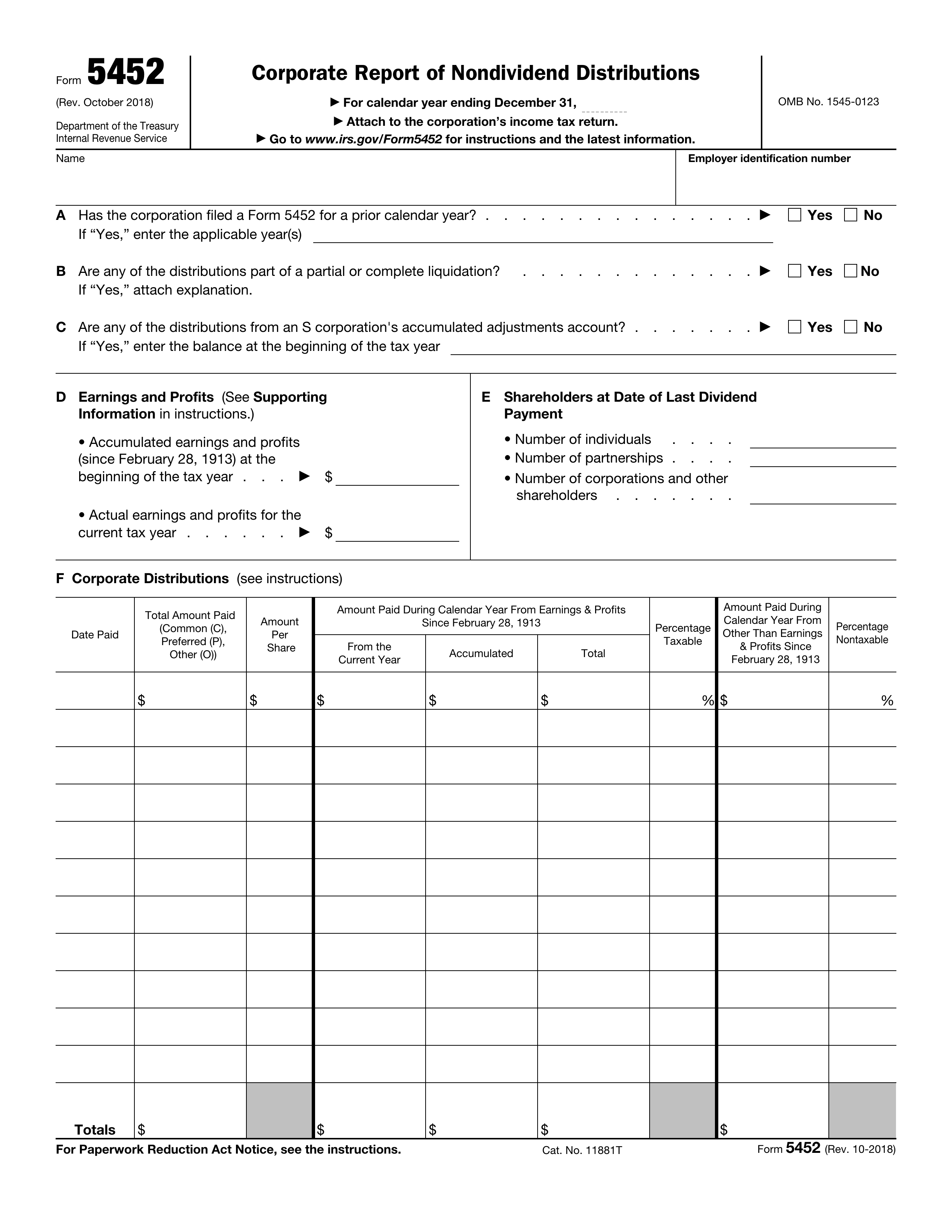 5452 form