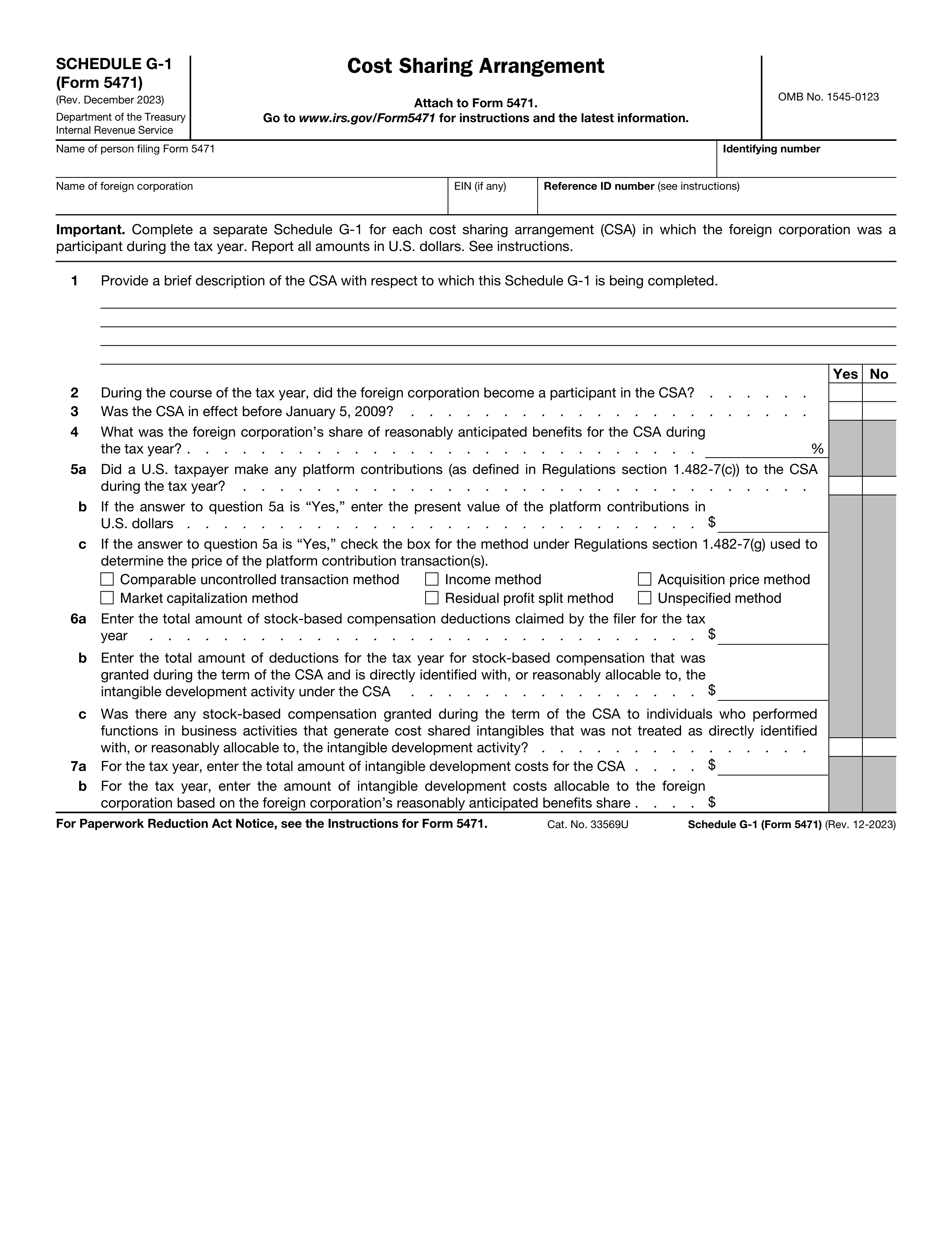 5471-schedule-g-1 form