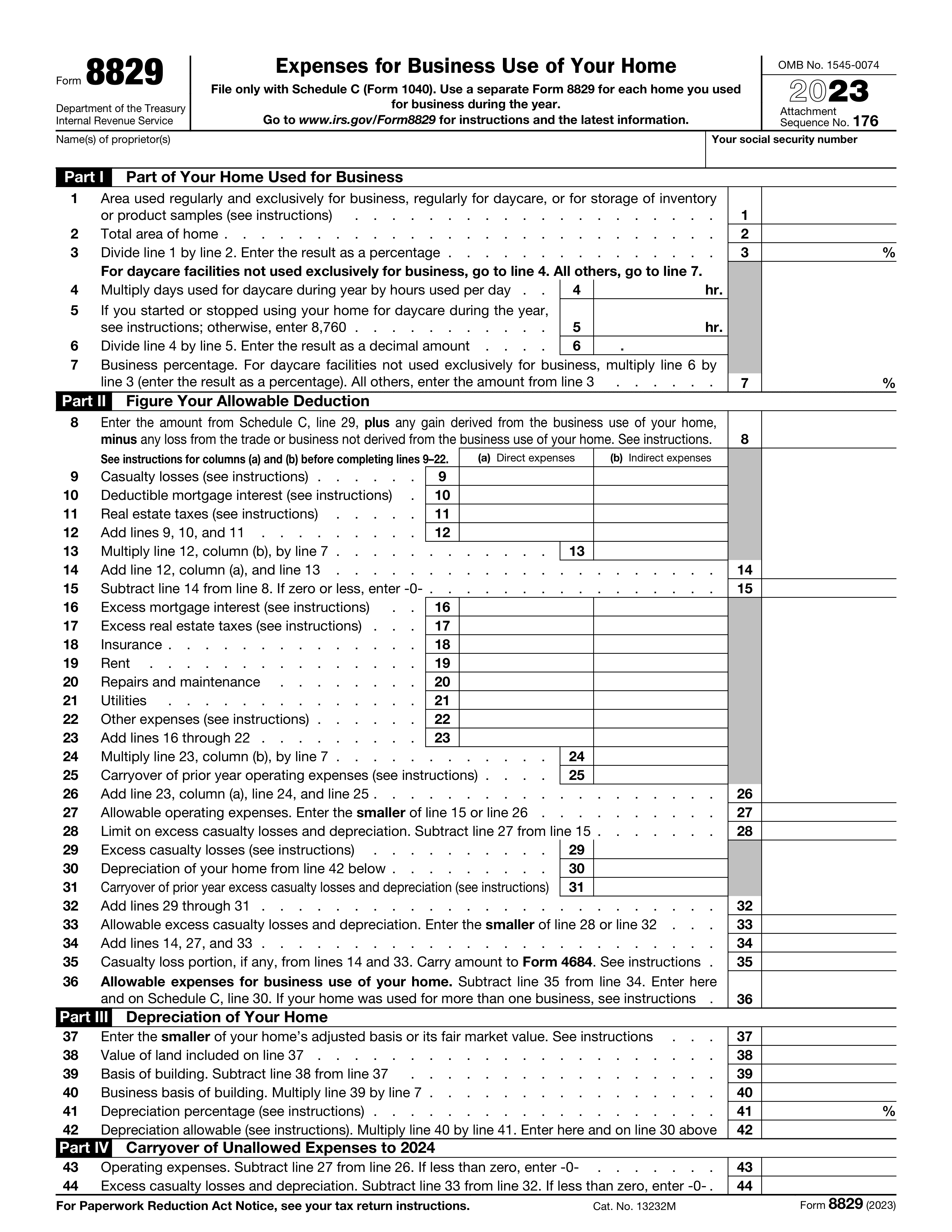 8829 form