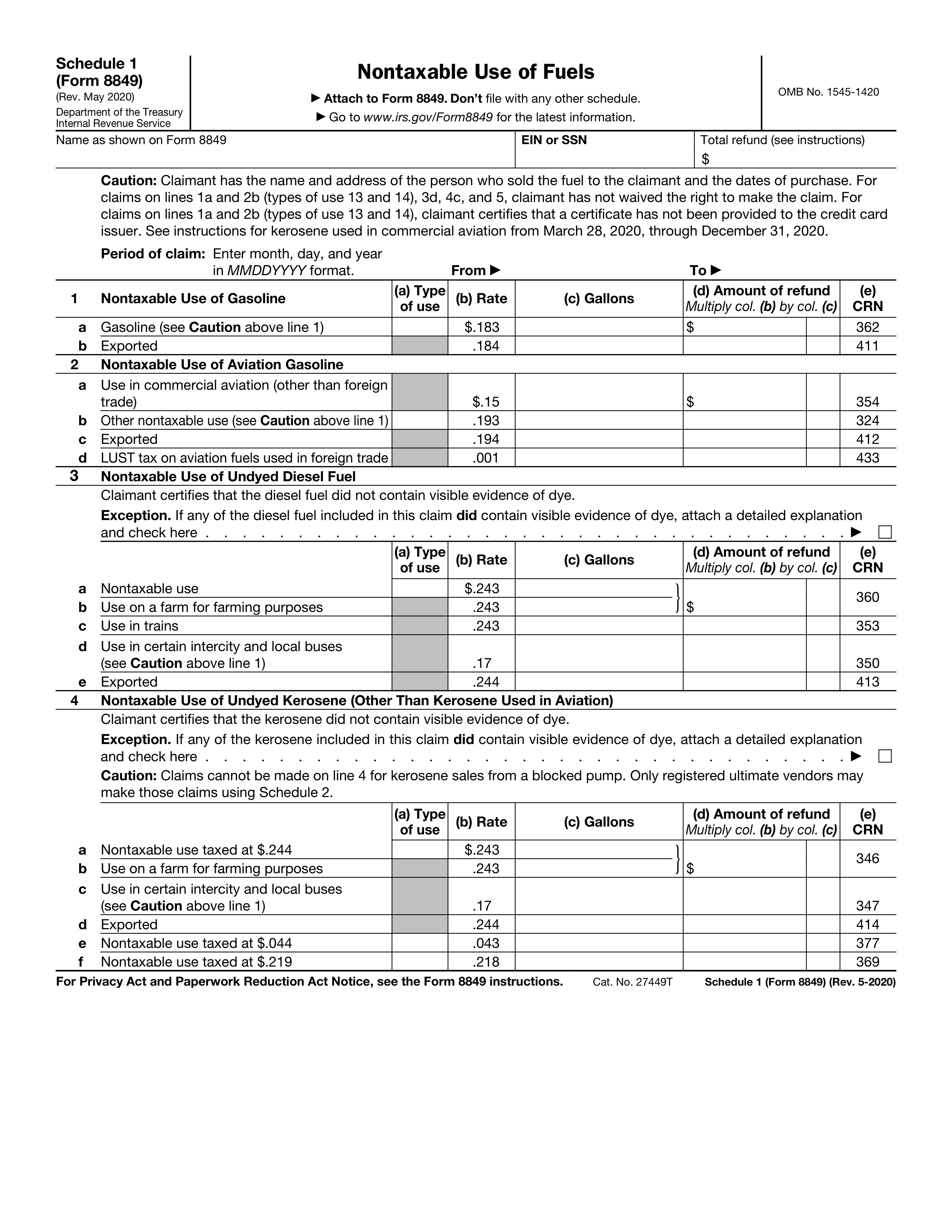 8849-schedule-1 form