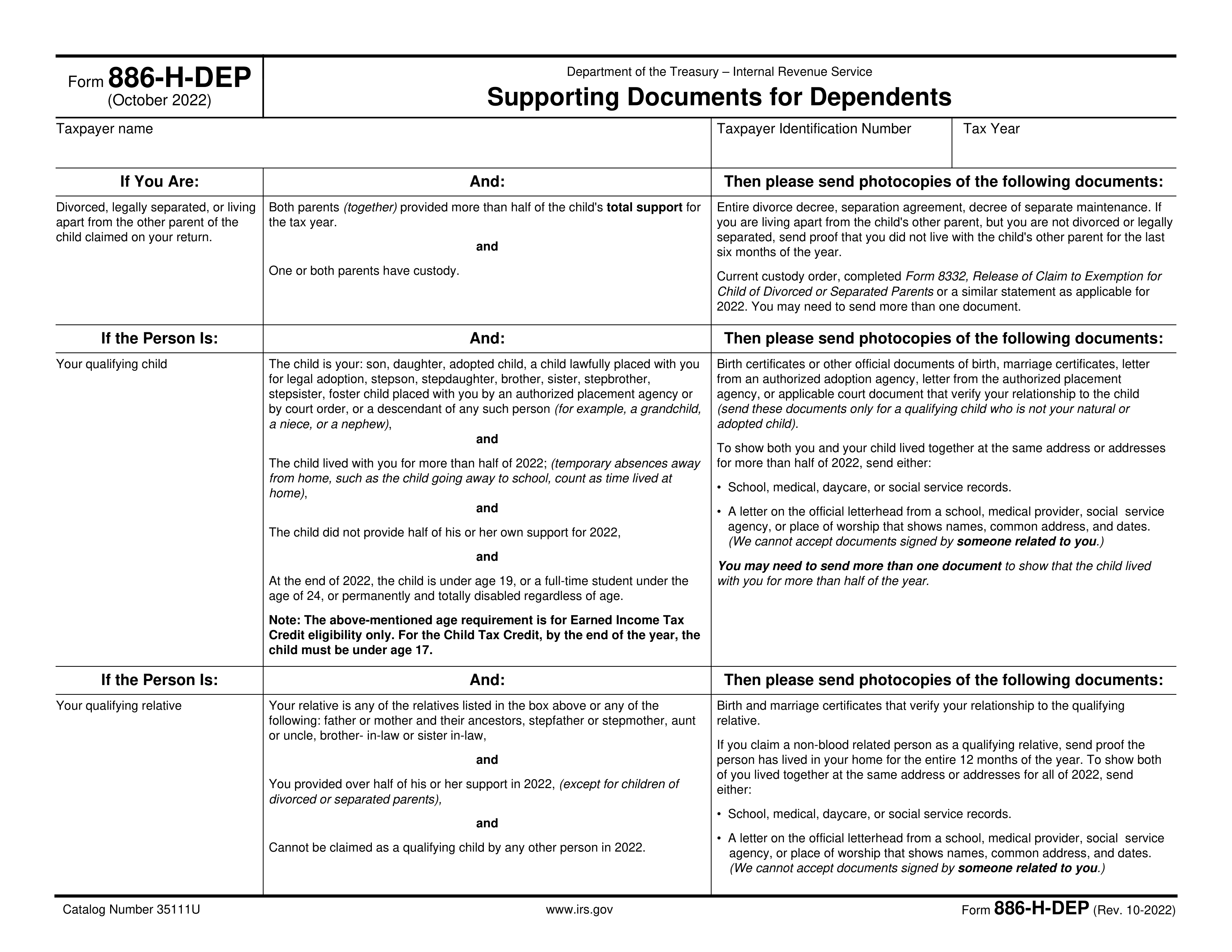 886-h-dep form