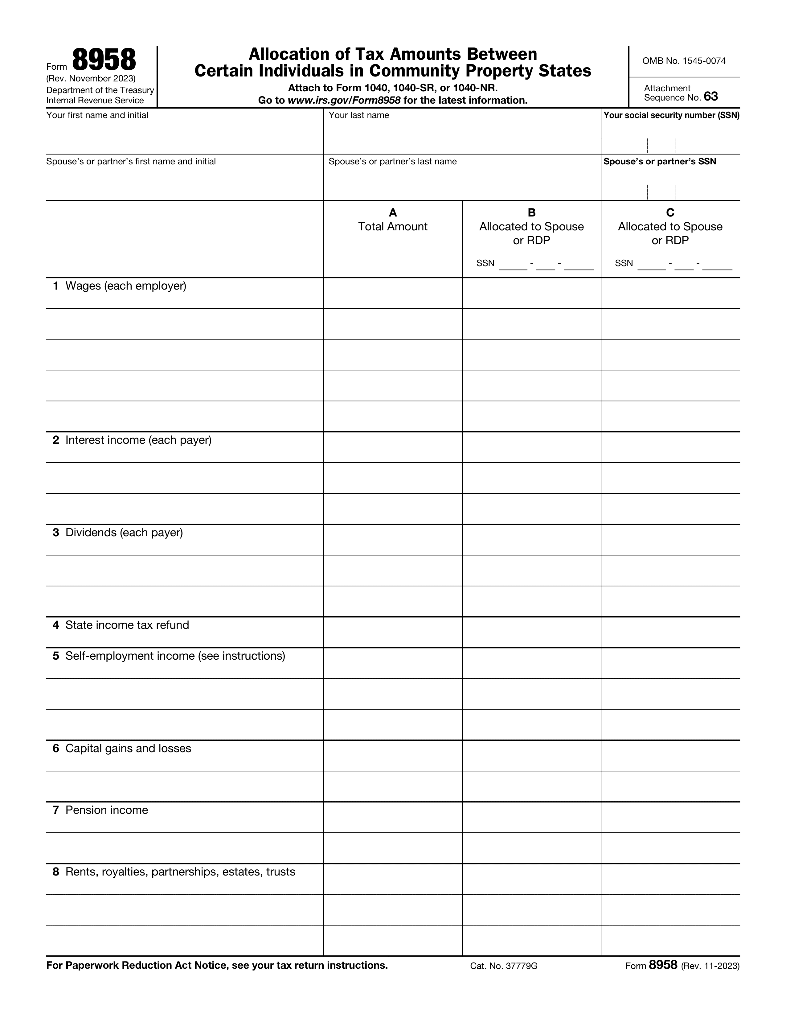 8958 form