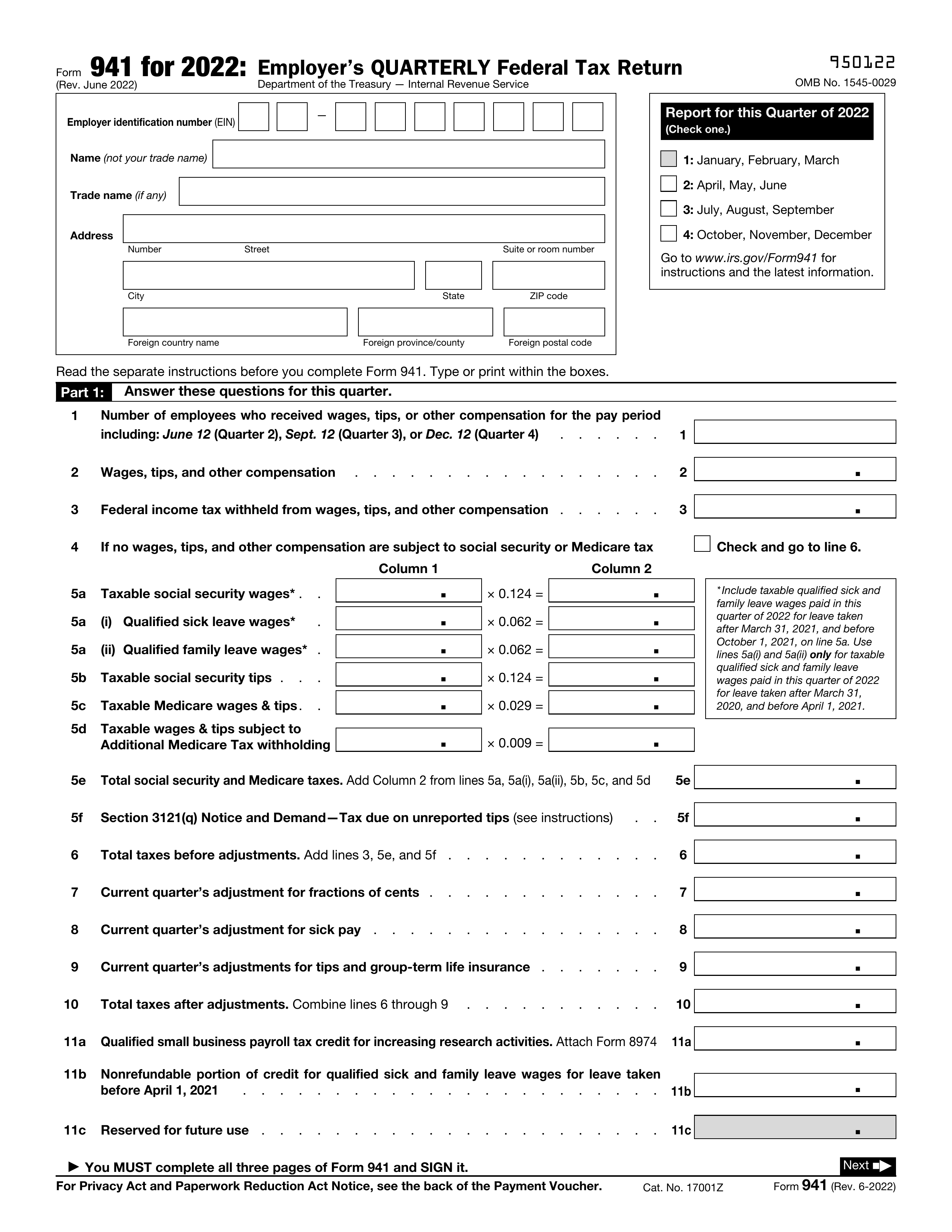 941-2022 form
