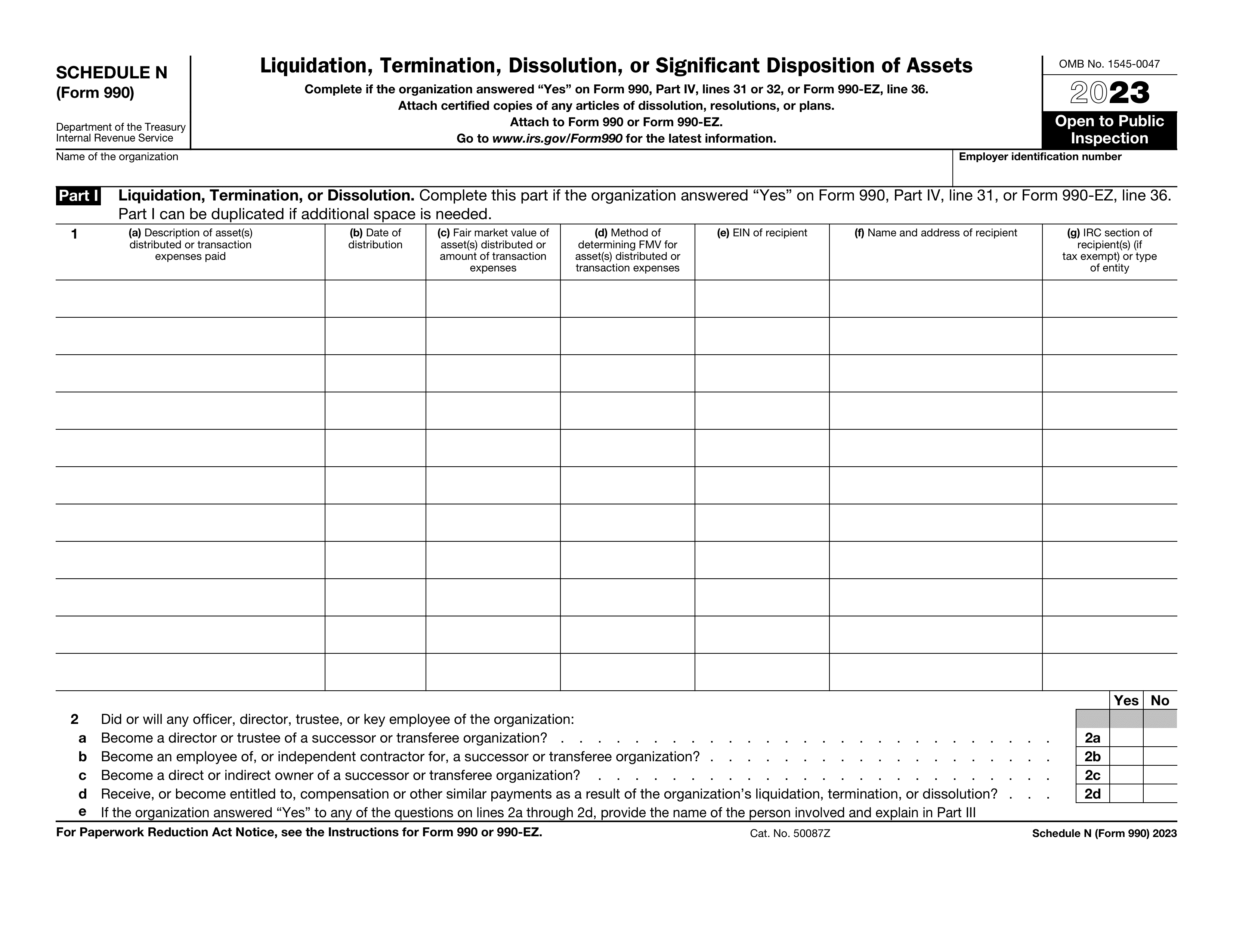 990-schedule-n form