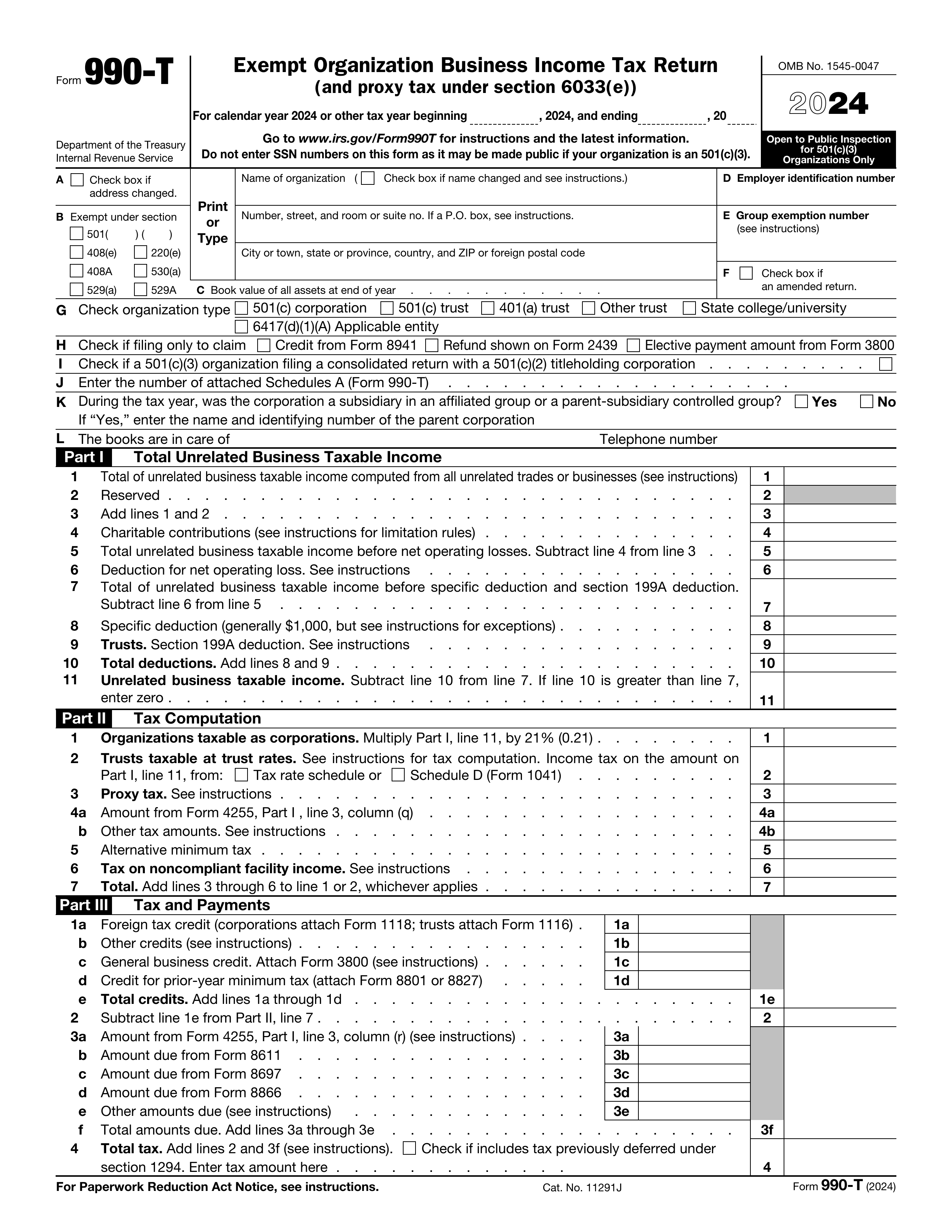 990-t form