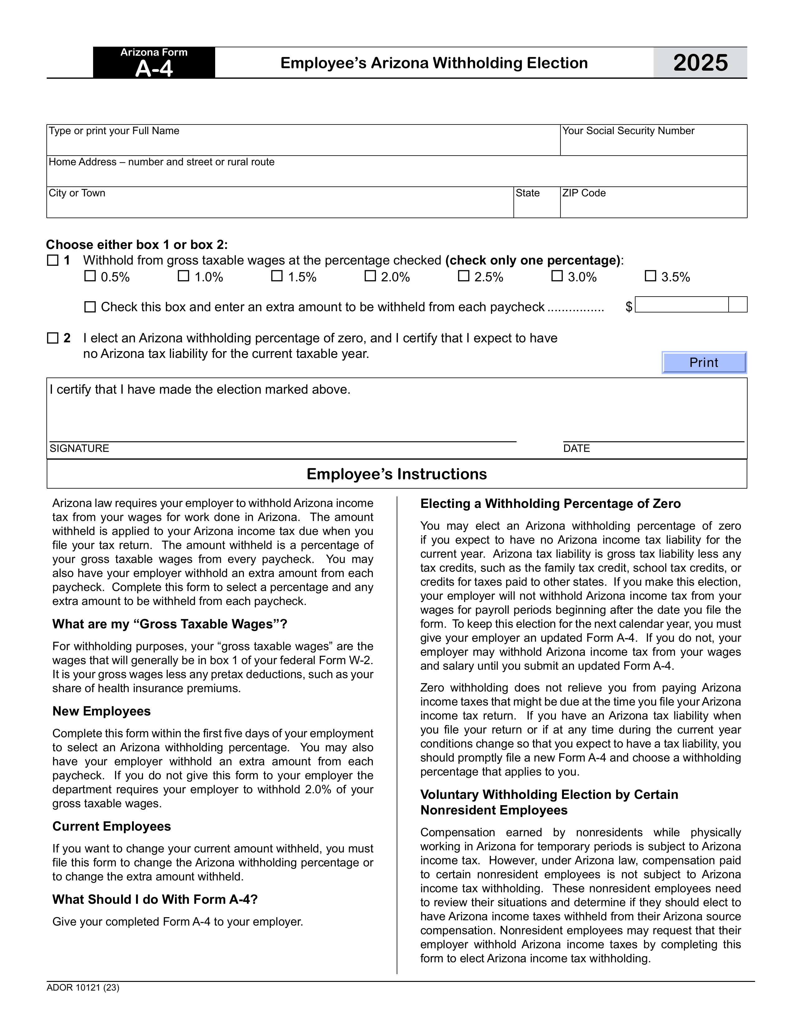 a-4 form