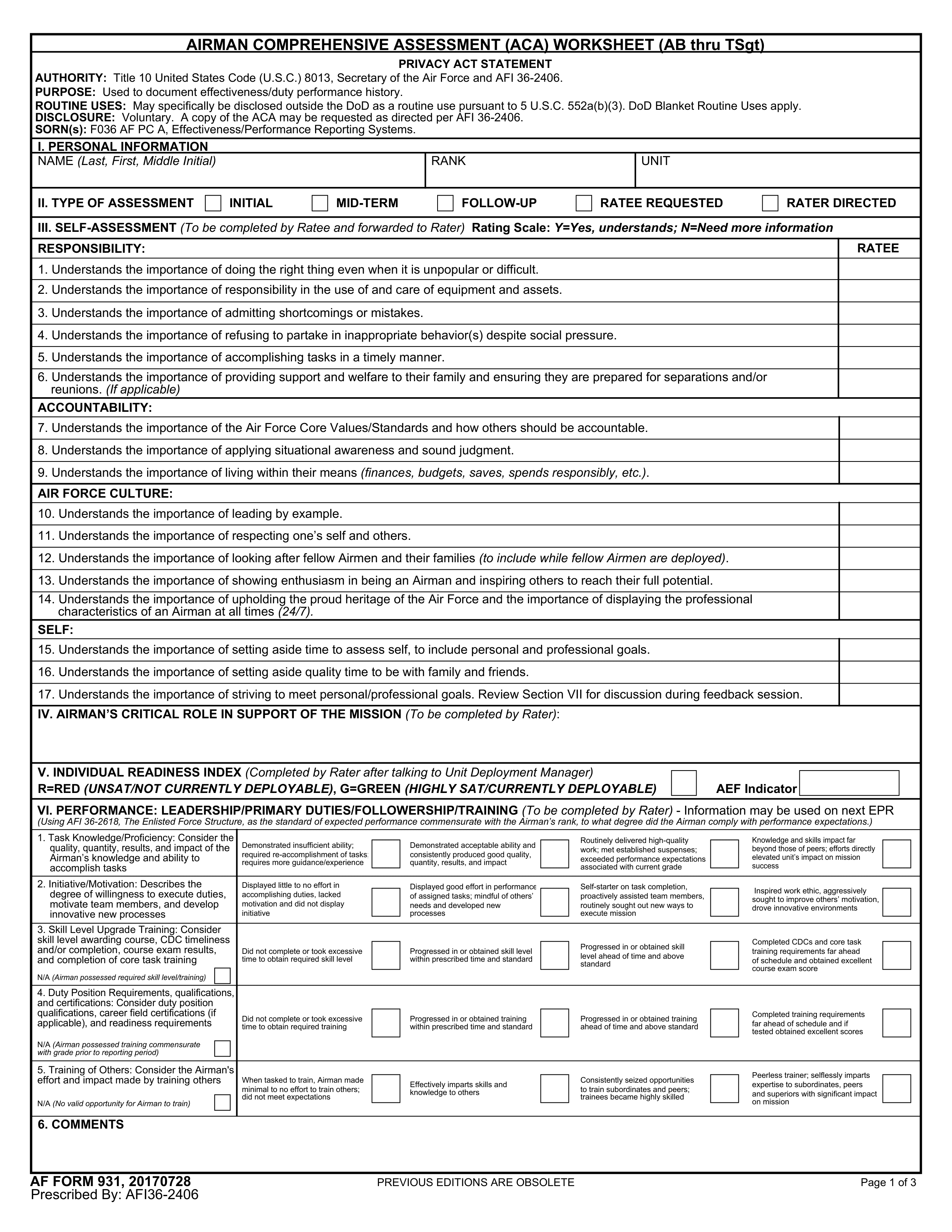 af-931 form