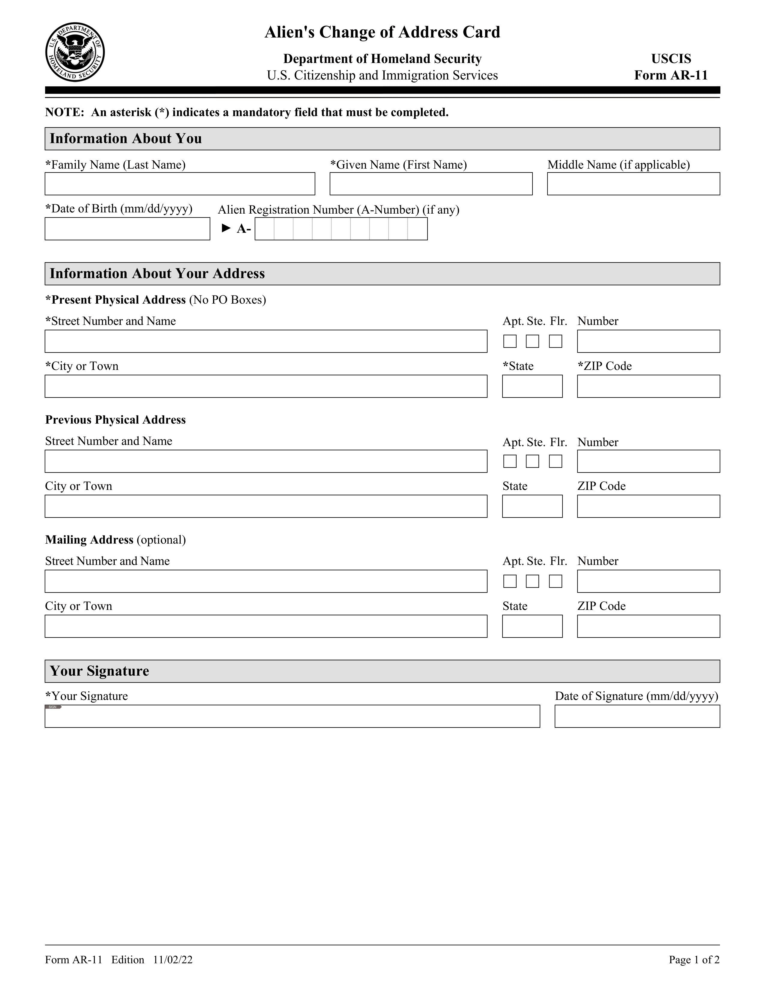 ar-11 form