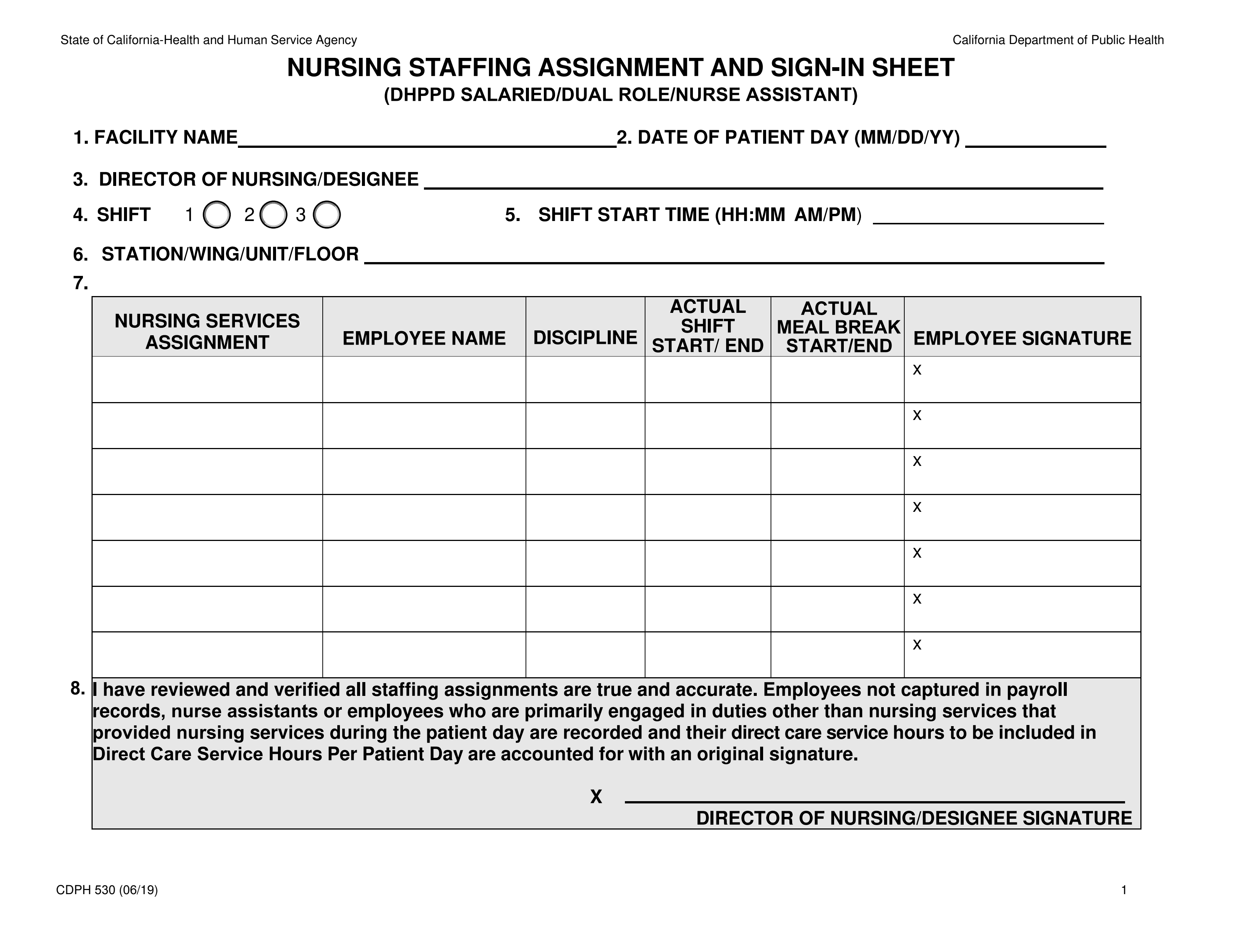 Form CDPH 530 - Fill and Edit Forms Online - PDF Guru